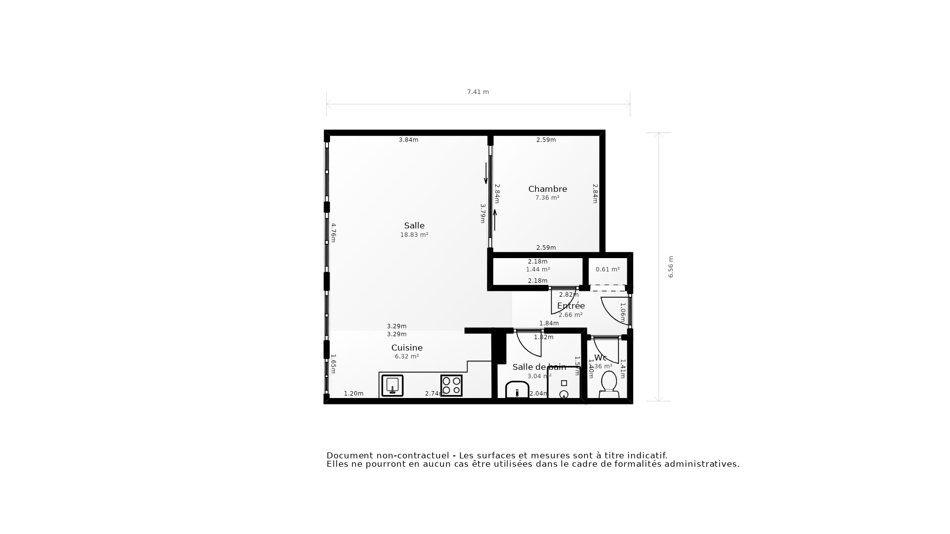 Vente Appartement LYON 06 - 1 pièce - 41,5 m² - (69006)