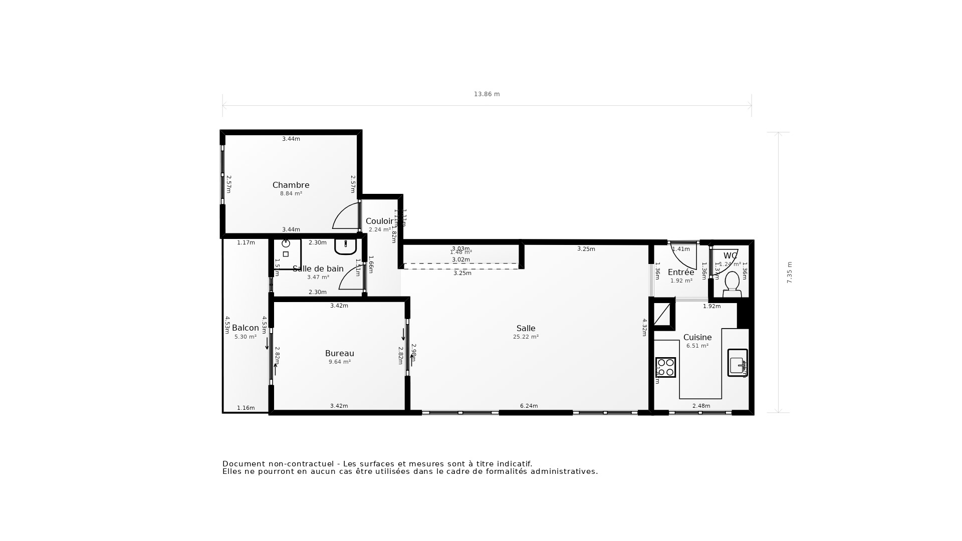 Vente Appartement VILLEURBANNE - 3 pièces - 61 m² - (69100)