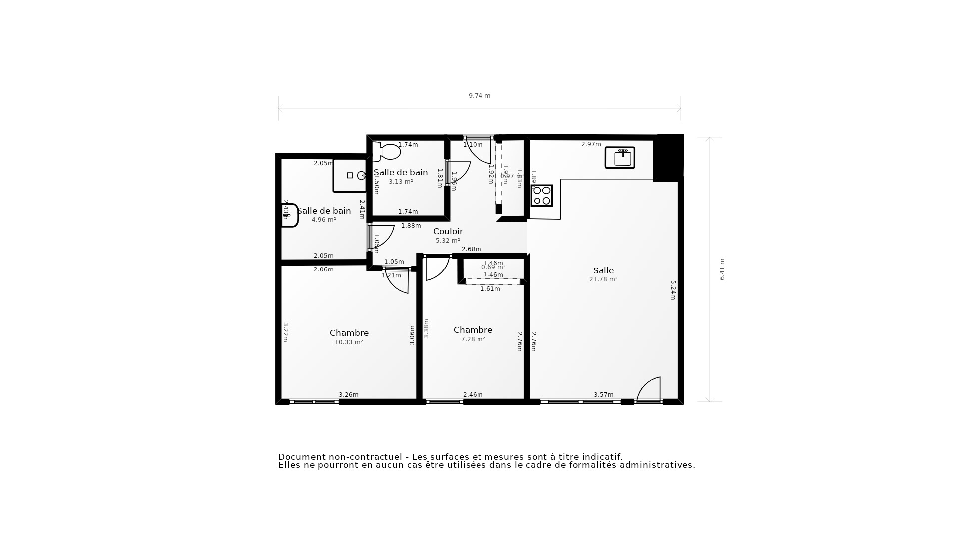 Vente Appartement CASTELNAU DE MEDOC - 3 pièces - 60 m² - (33480)
