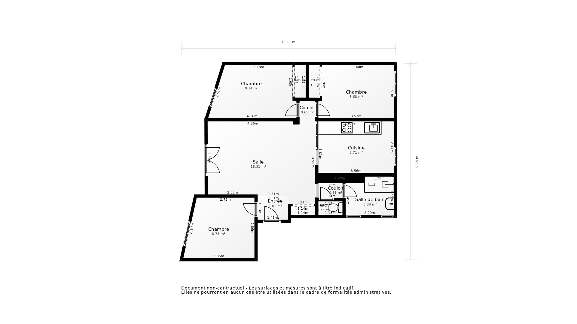 Vente Appartement BREST - 4 pièces - 75 m² - (29200)