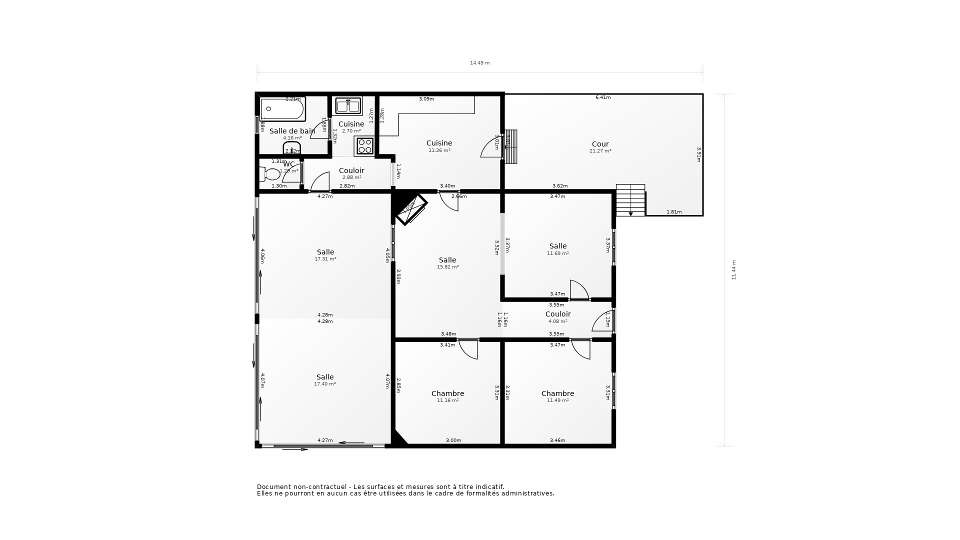Vente Maison ST ANDRE DE CUBZAC - 3 pièces - 121 m² - (33240)