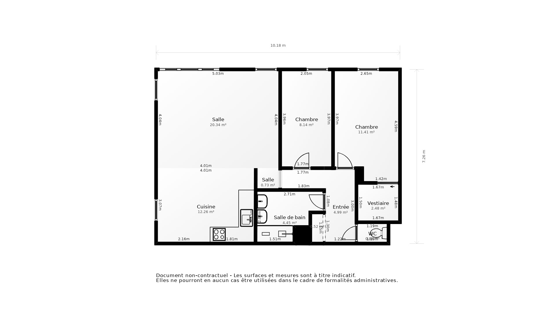 Vente Appartement CENON - 3 pièces - 73 m² - (33150)