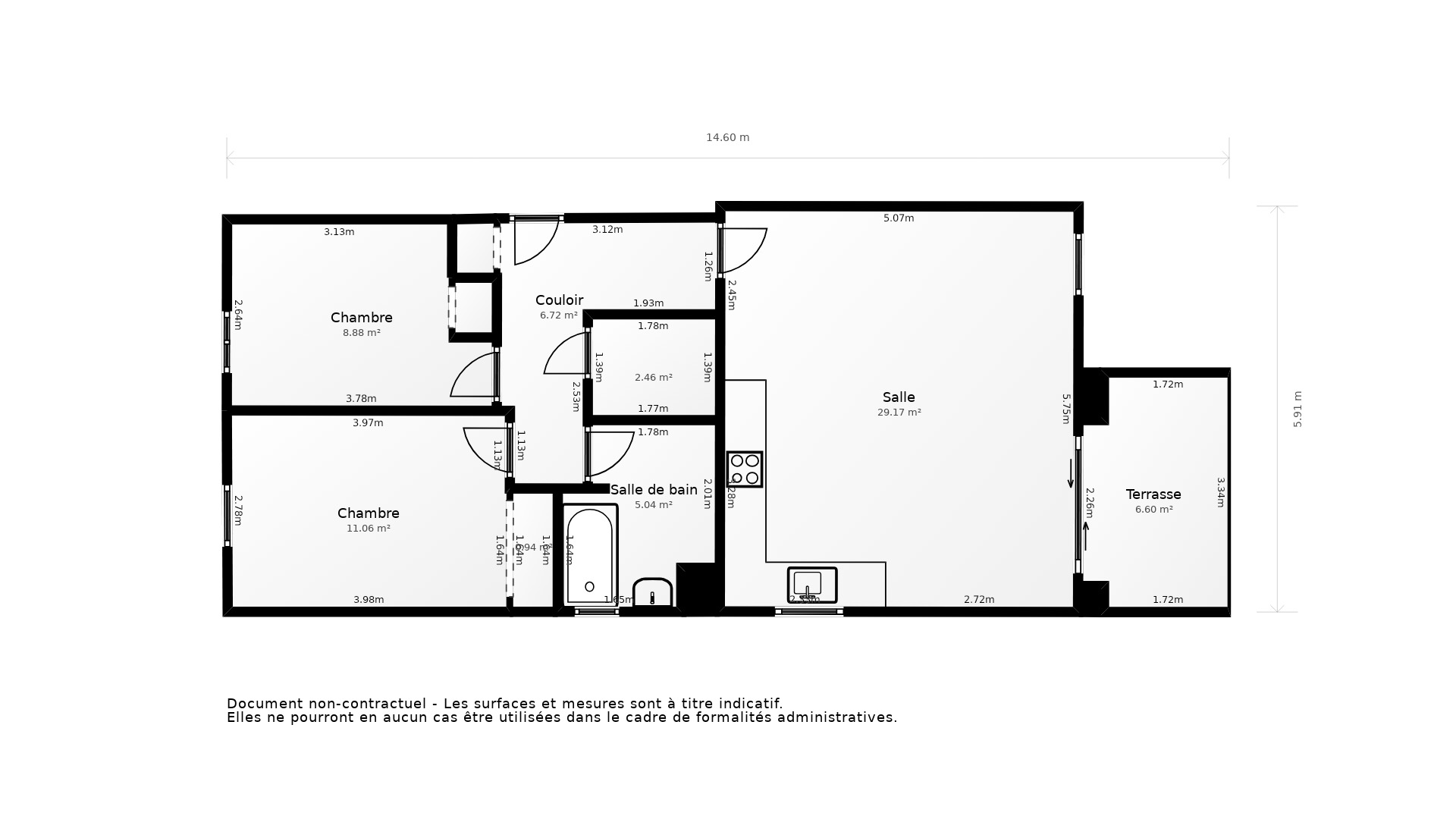 Vente Appartement LANESTER - 3 pièces - 64 m² - (56600)
