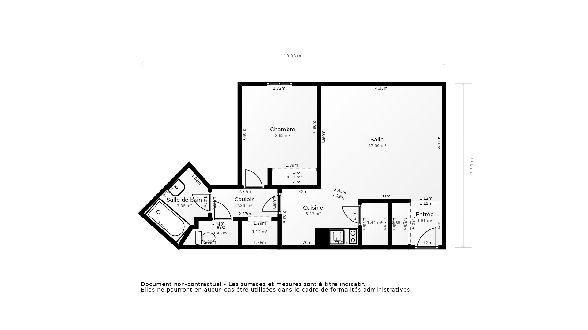 Vente Appartement BISCARROSSE - 2 pièces - 48 m² - (40600)