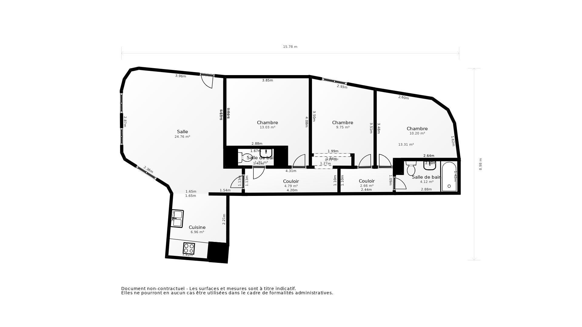 Vente Appartement BORDEAUX - 4 pièces - 83 m² - (33300)