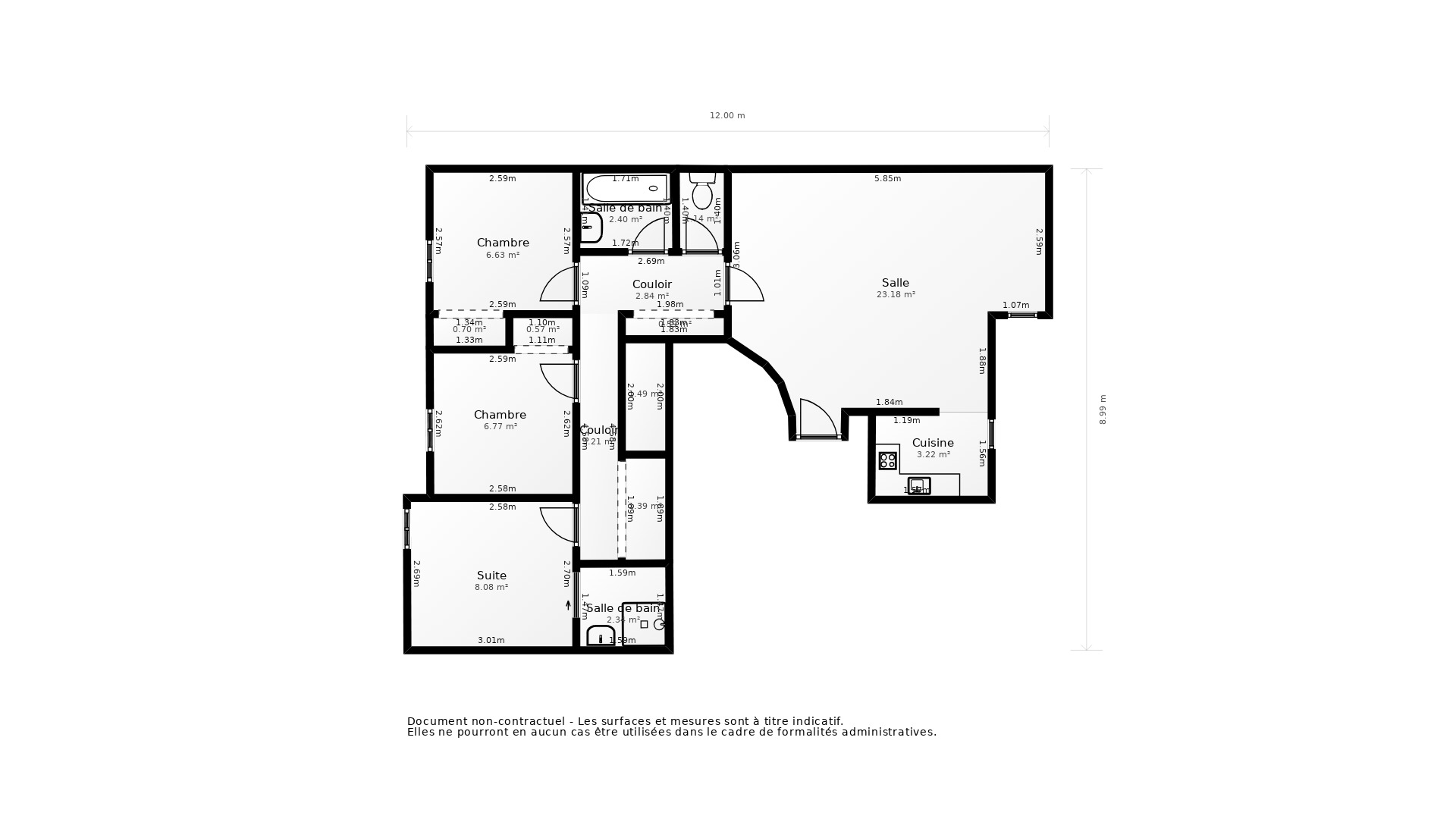 Vente Appartement NANTES - 4 pièces - 76,2 m² - (44000)