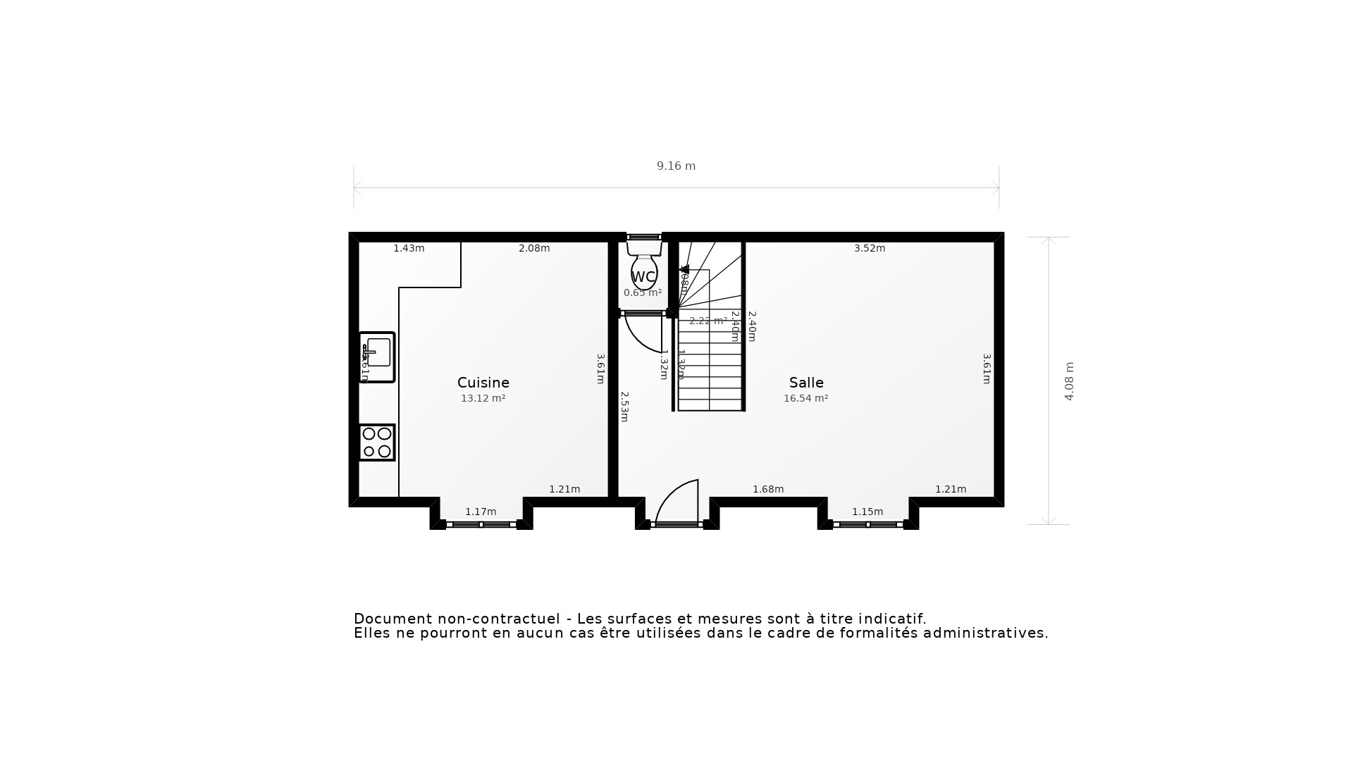 Vente Maison ST MARTIN DES CHAMPS - 3 pièces - 60 m² - (29600)