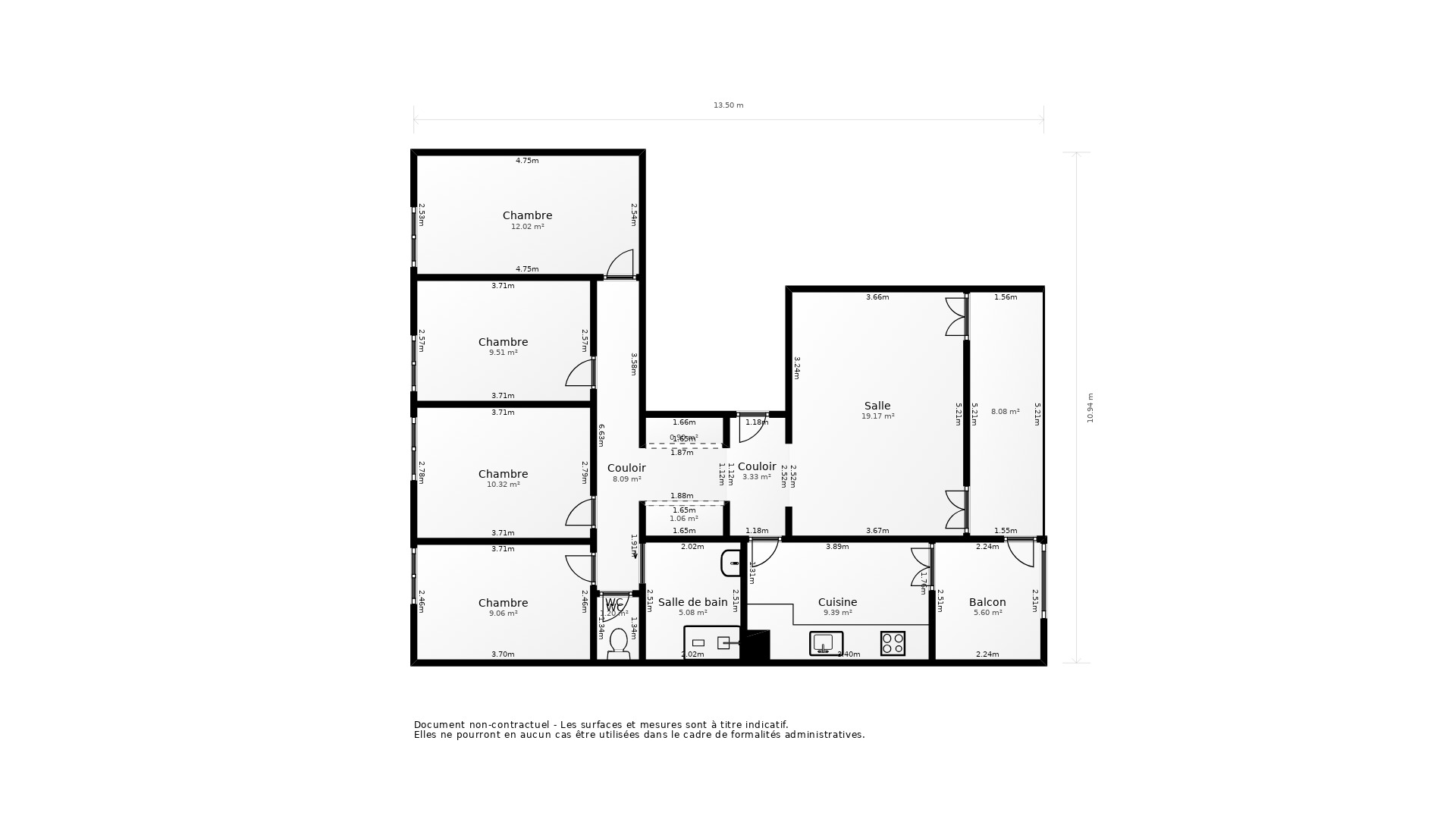 Vente Appartement LORMONT - 5 pièces - 95 m² - (33310)