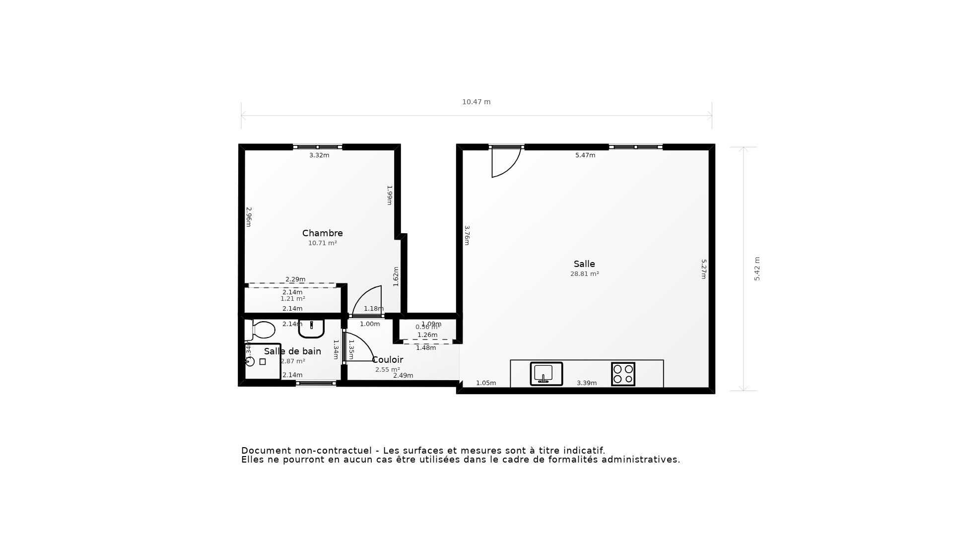Vente Appartement CHAPONOST - 2 pièces - 47 m² - (69630)