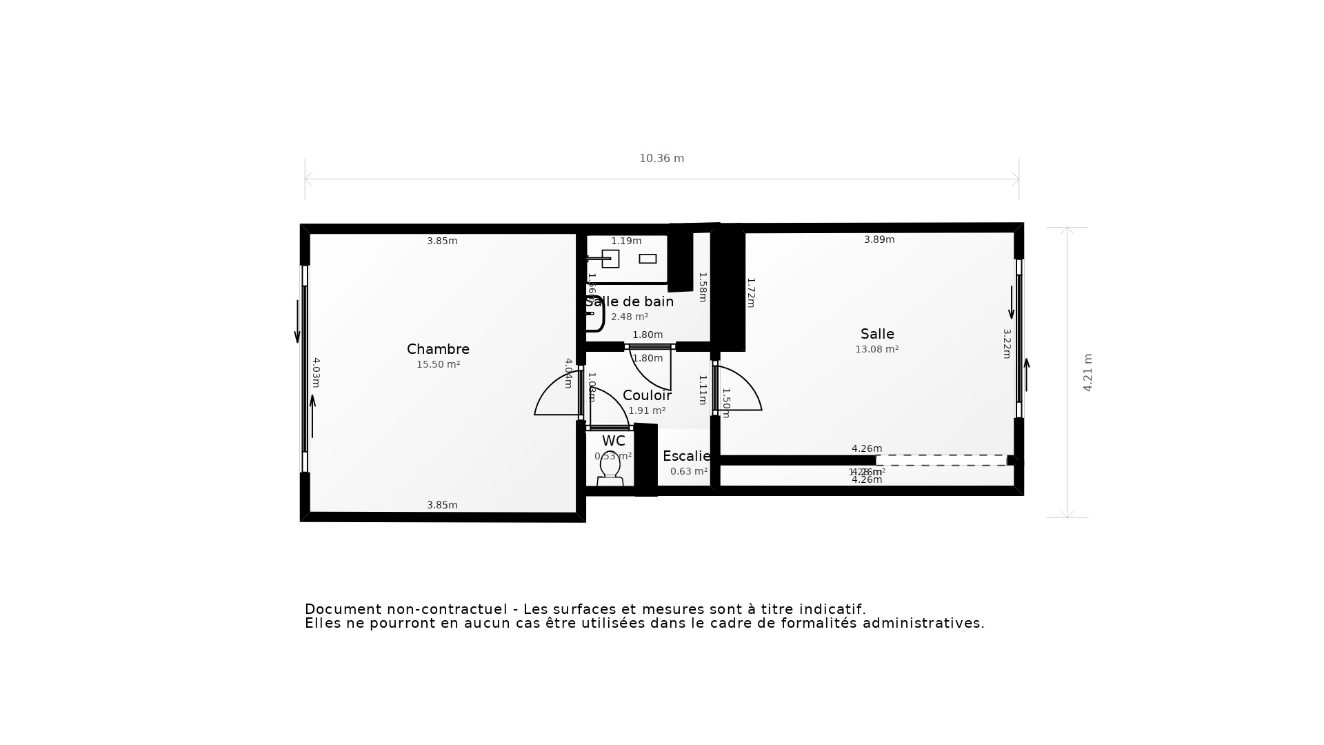 Vente Appartement ST GEORGES DE DIDONNE - 3 pièces - 65 m² - (17110)