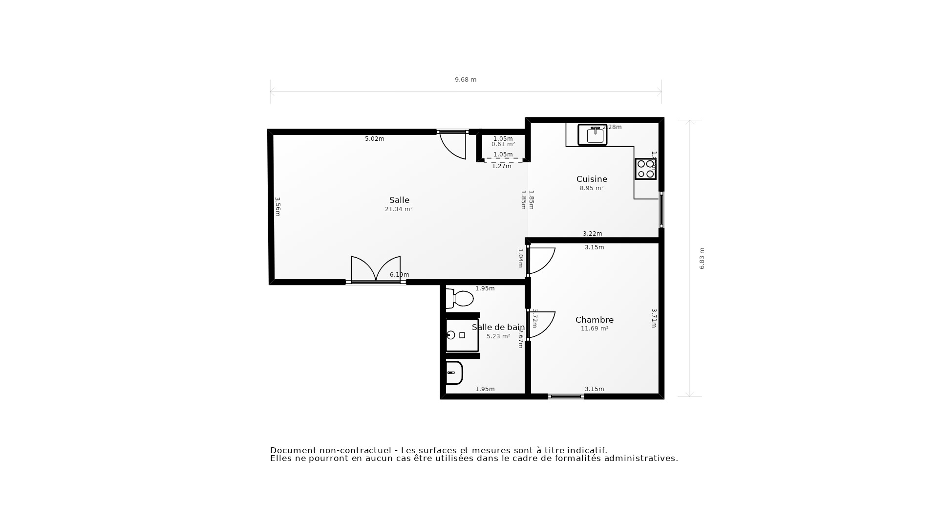 Vente Appartement ACHERES - 2 pièces - 43 m² - (78260)