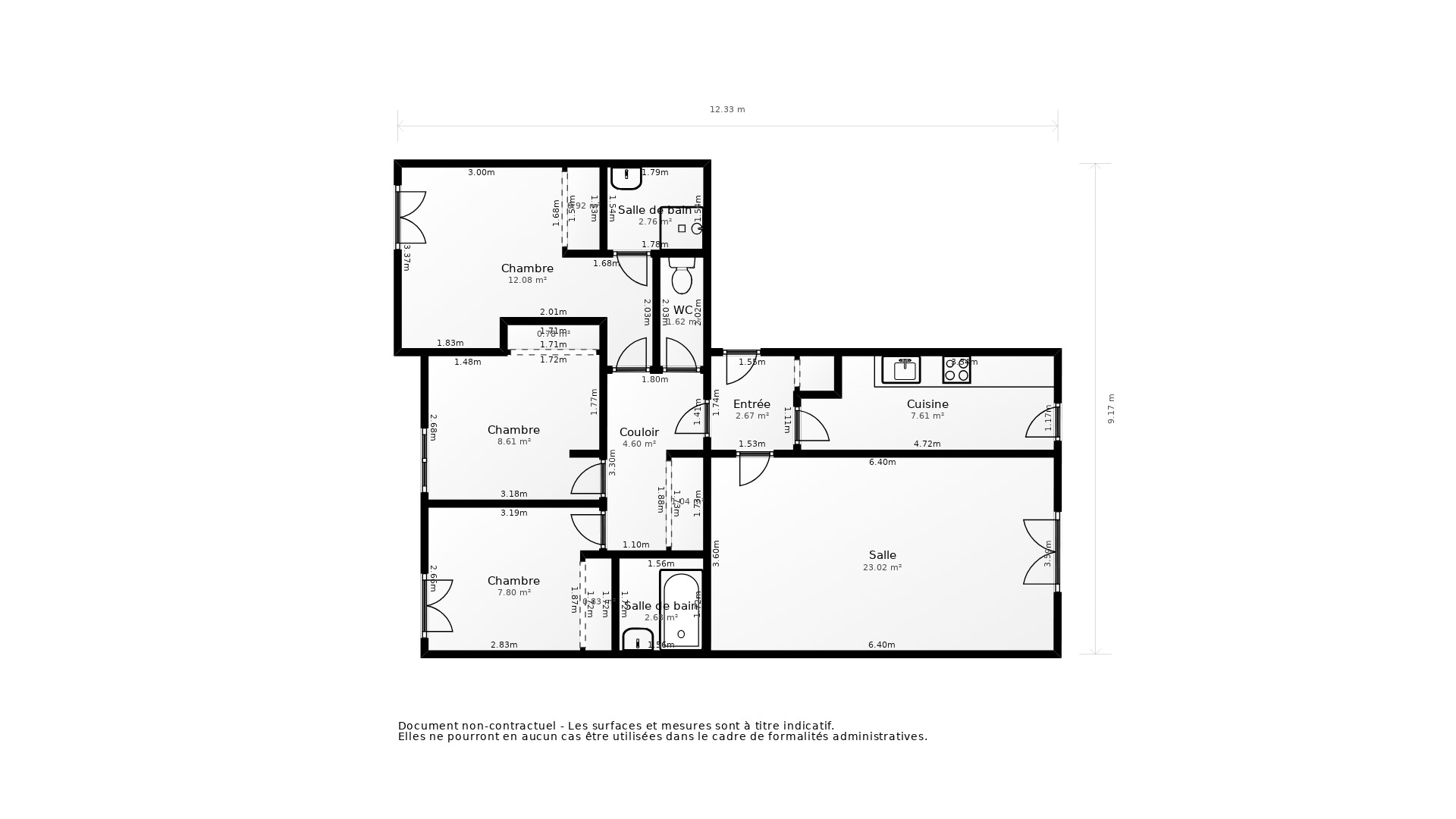 Vente Appartement TOULOUSE - 4 pièces - 78 m² - (31200)