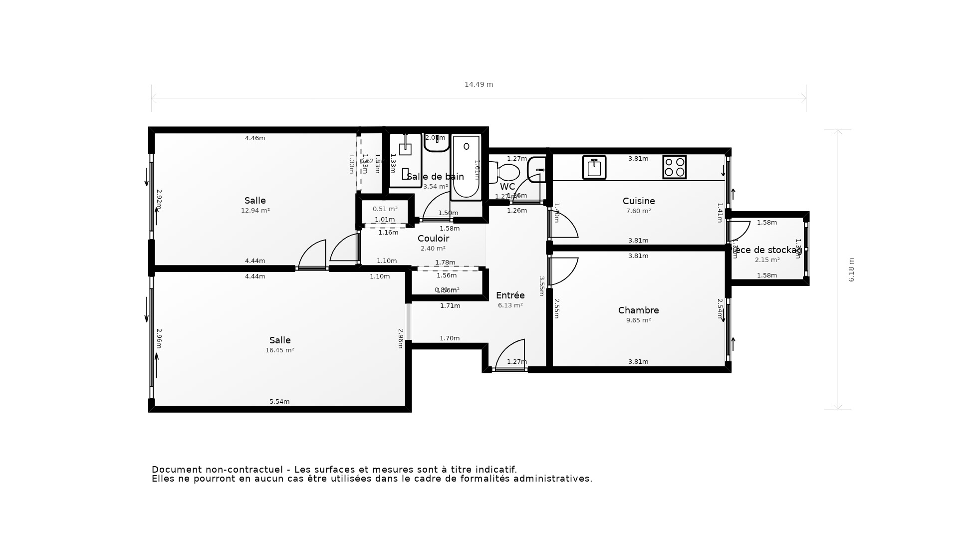 Vente Appartement BORDEAUX - 3 pièces - 76 m² - (33000)