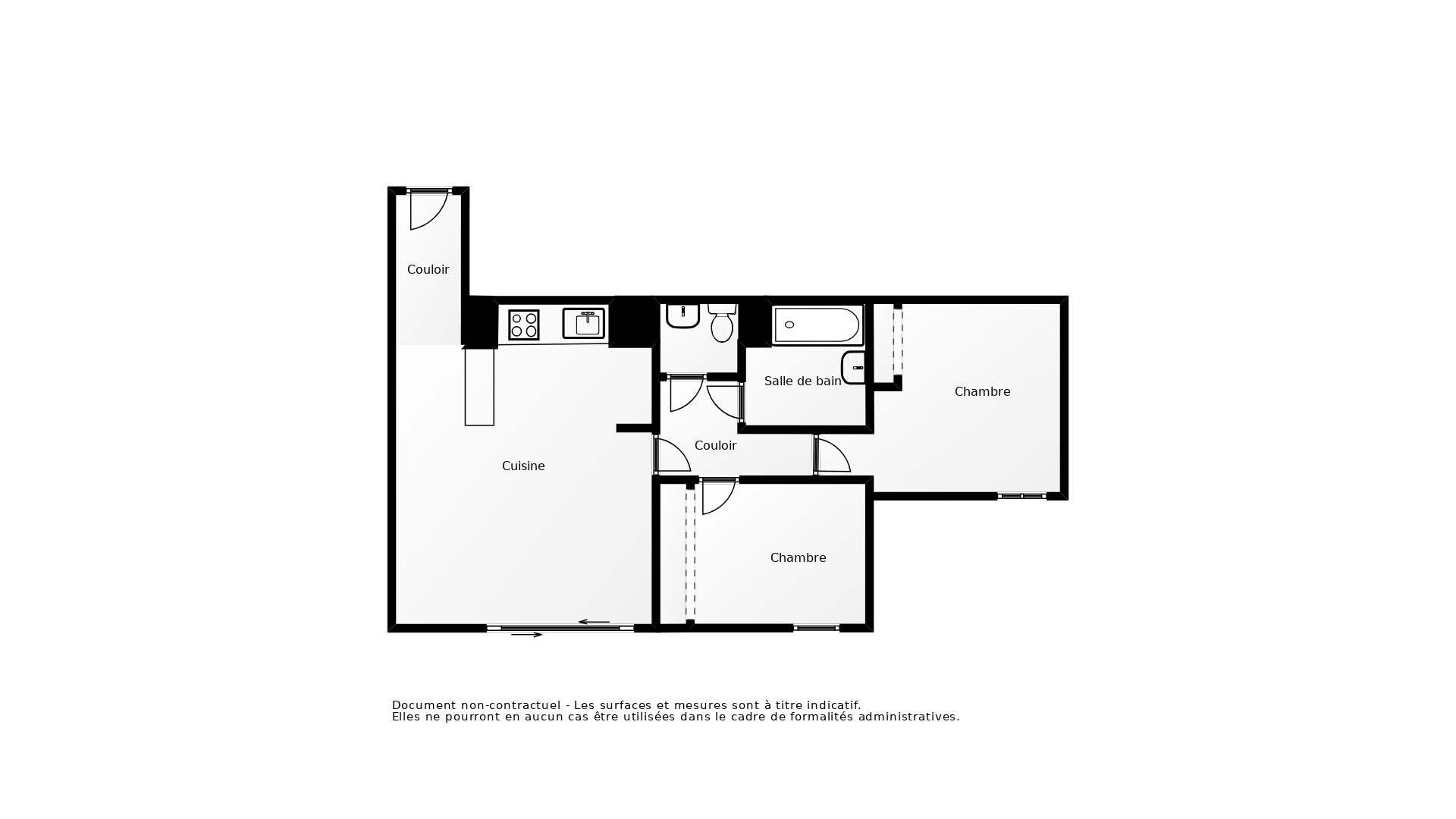 Vente Appartement LABARTHE SUR LEZE - 3 pièces - 62,6 m² - (31860)