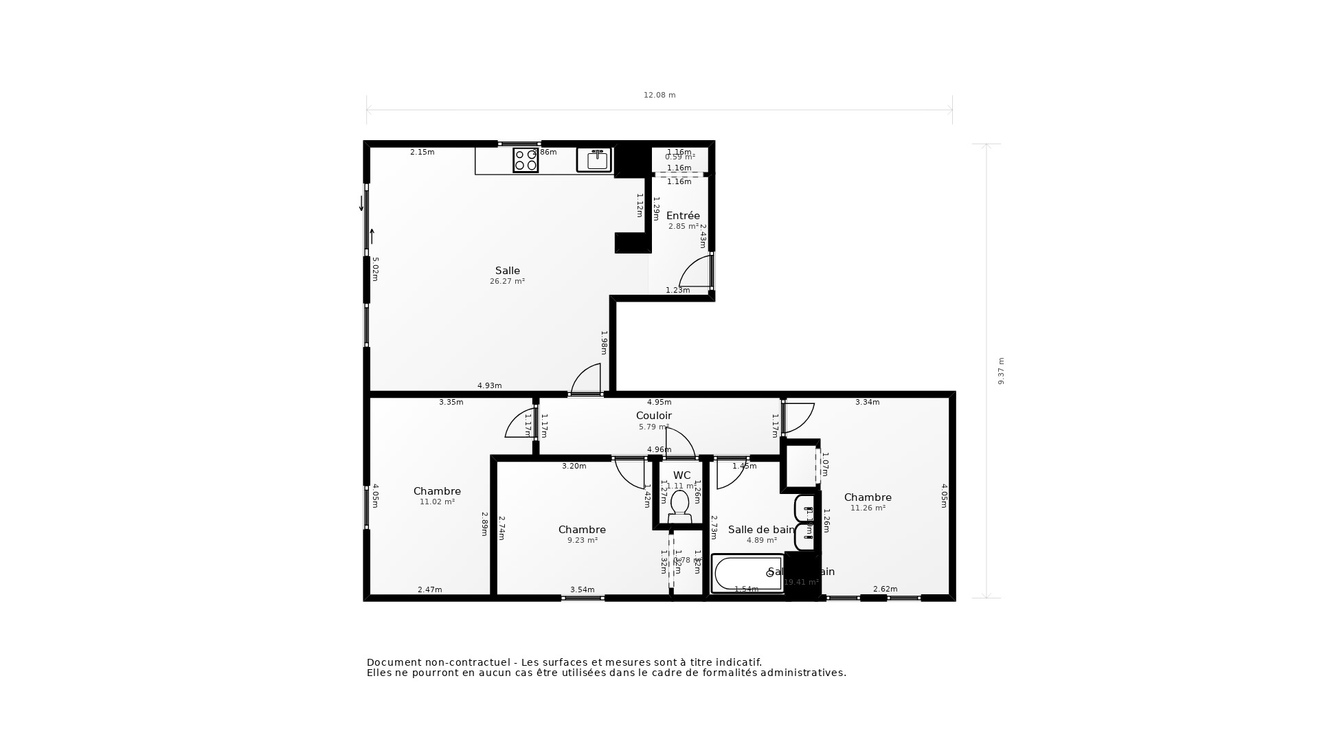 Vente Appartement BORDEAUX - 4 pièces - 80 m² - (33100)