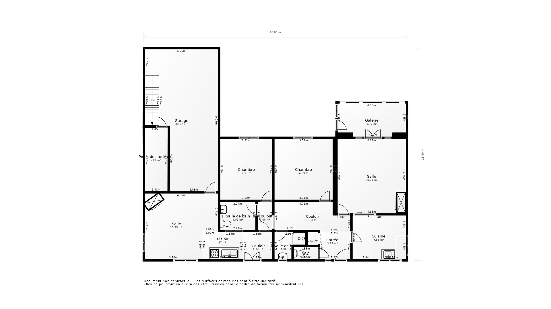 Vente Maison COUTRAS - 4 pièces - 96 m² - (33230)