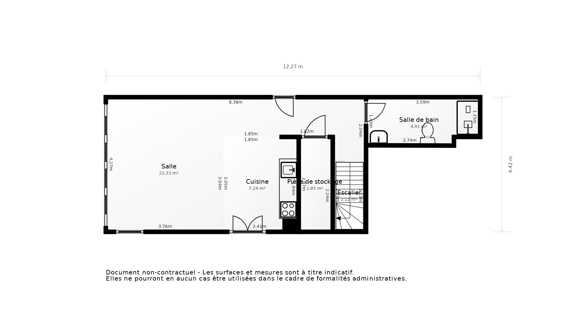 Vente Appartement MERIGNAC - 3 pièces - 70 m² - (33700)