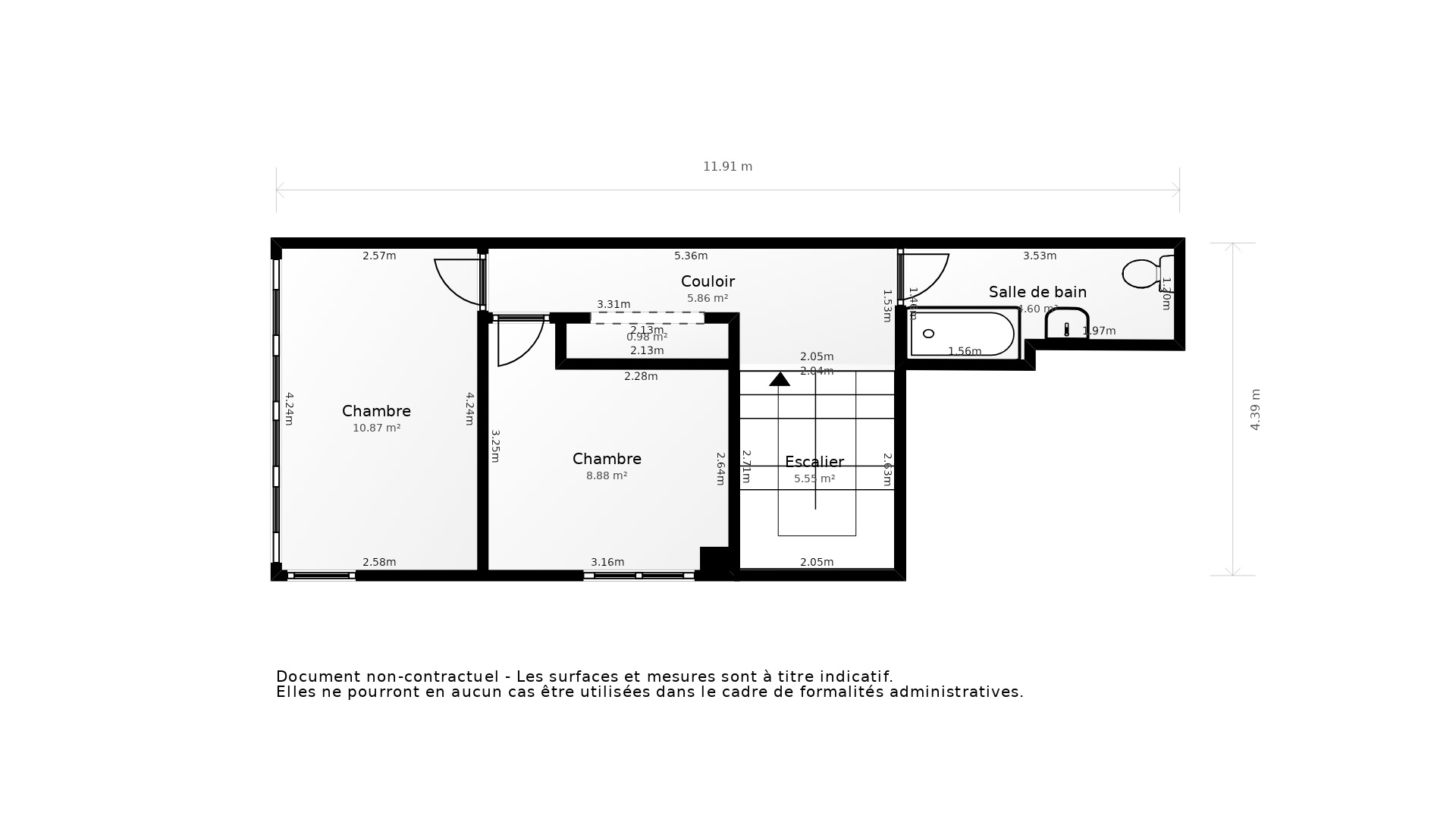 Vente Appartement MERIGNAC - 3 pièces - 70 m² - (33700)