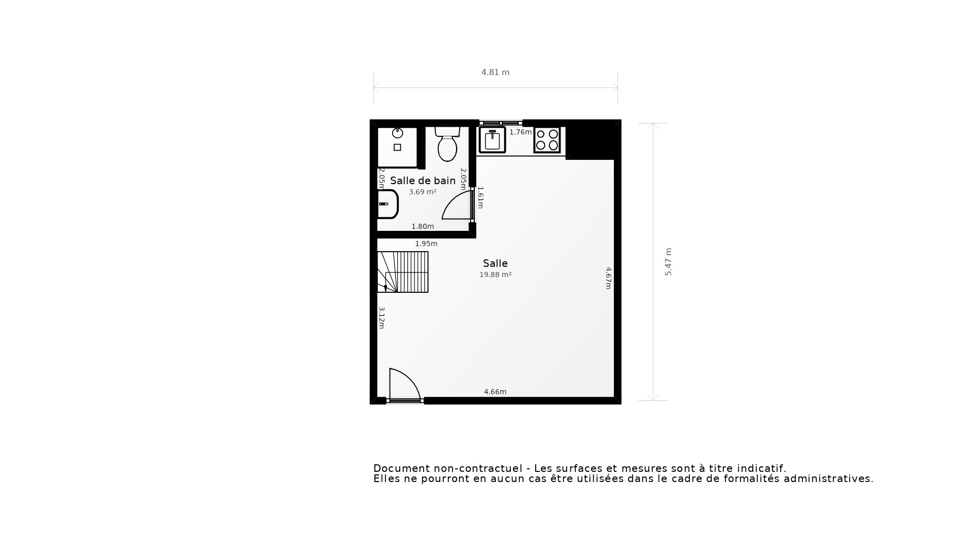 Vente Appartement BAYONNE - 2 pièces - 32 m² - (64100)
