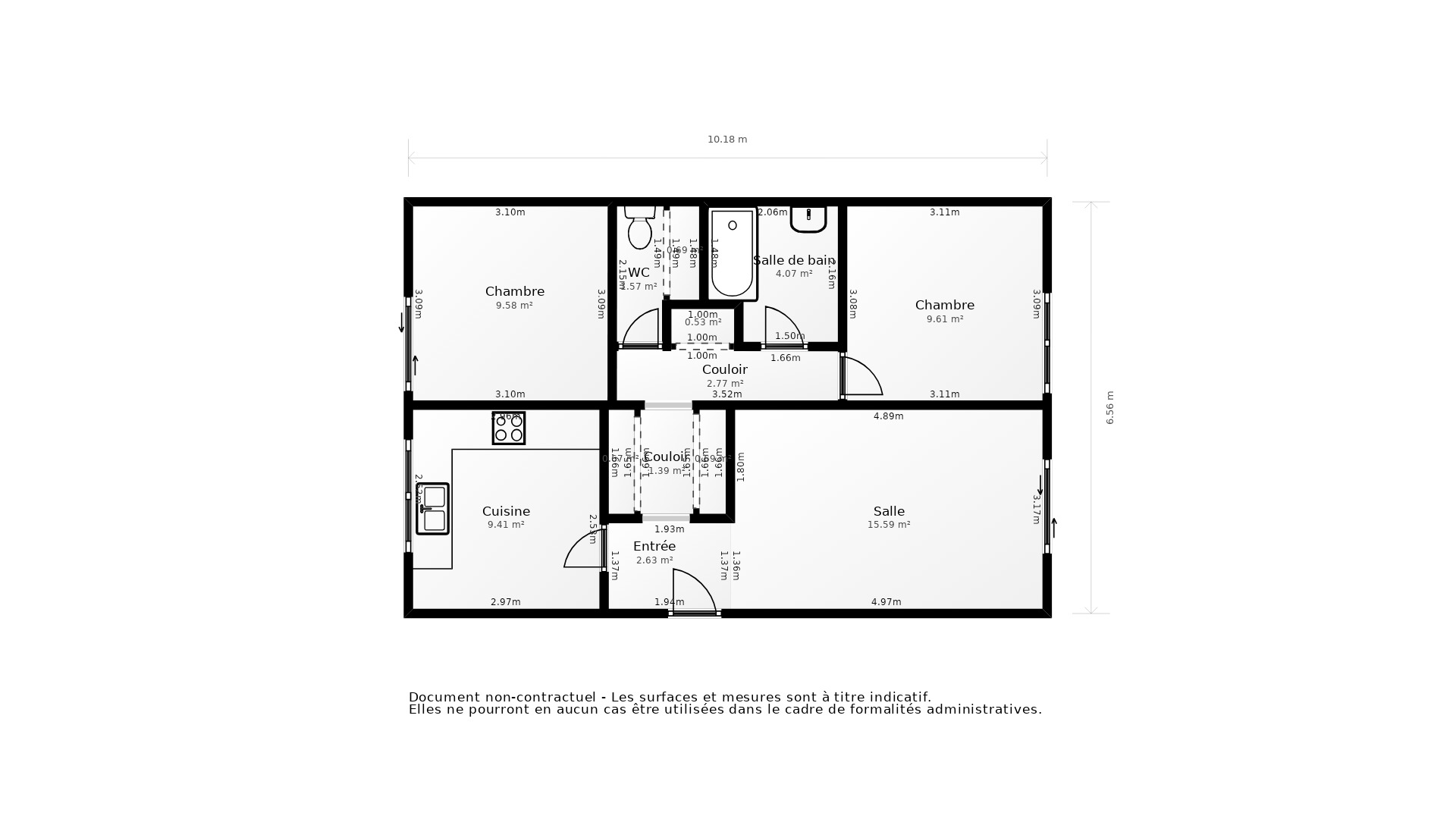 Vente Appartement POISSY - 3 pièces - 62 m² - (78300)
