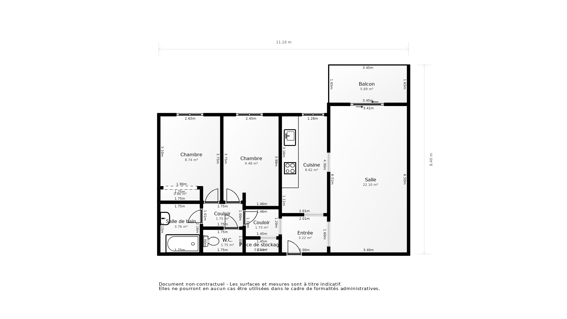 Vente Appartement LYON 09 - 3 pièces - 68 m² - (69009)