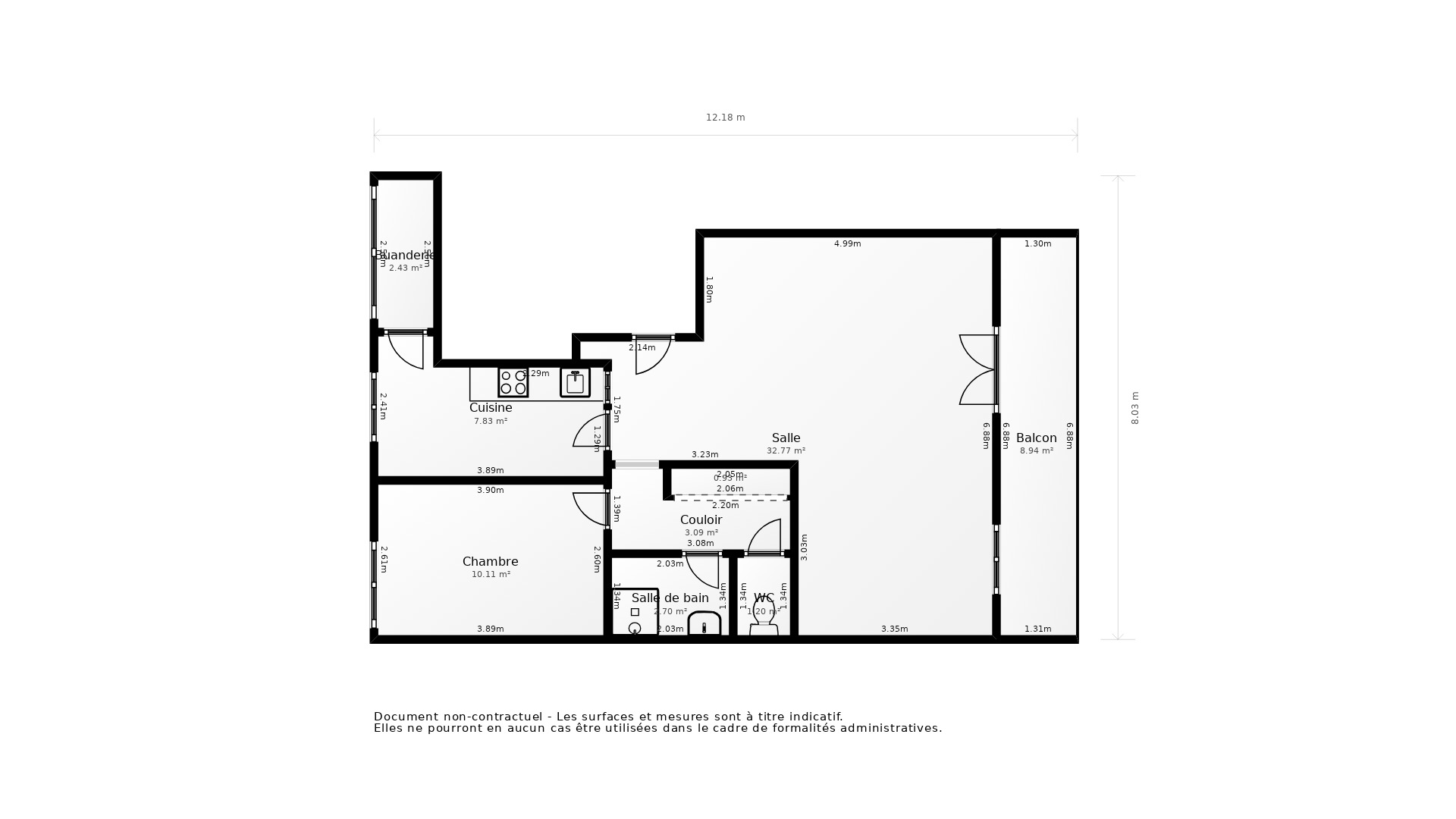 Vente Appartement LYON 09 - 2 pièces - 55 m² - (69009)