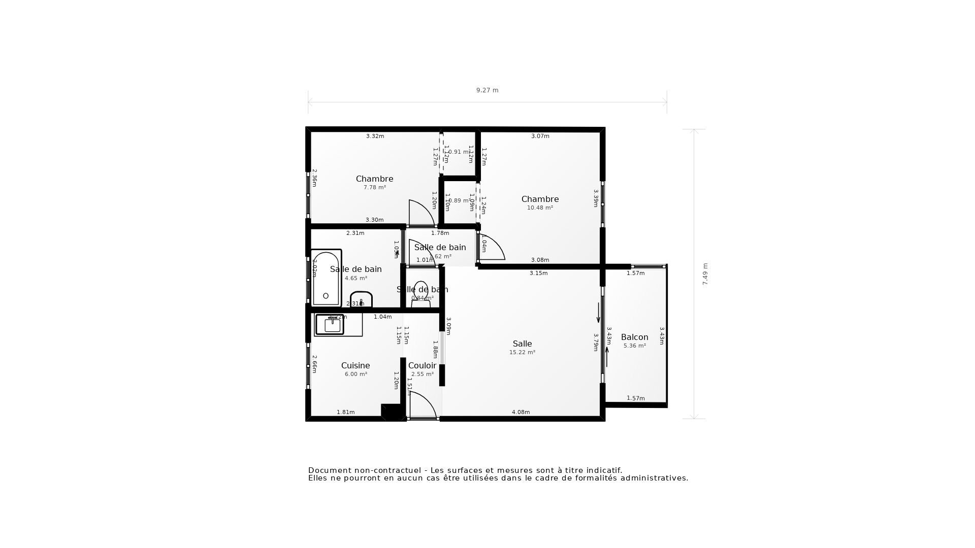Vente Appartement OULLINS - 2 pièces - 52 m² - (69600)