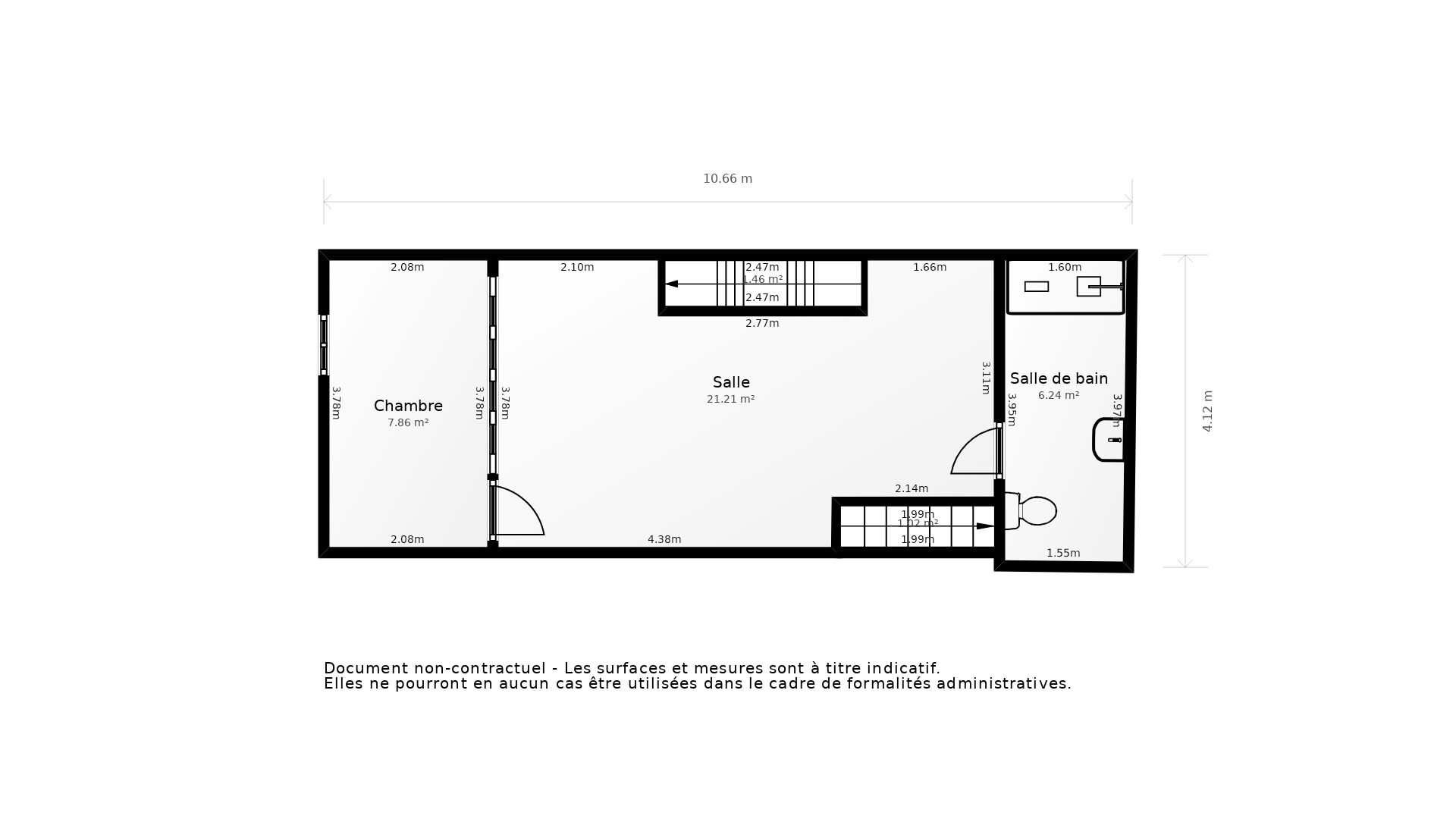 Vente Appartement LA ROCHELLE - 3 pièces - 74 m² - (17000)