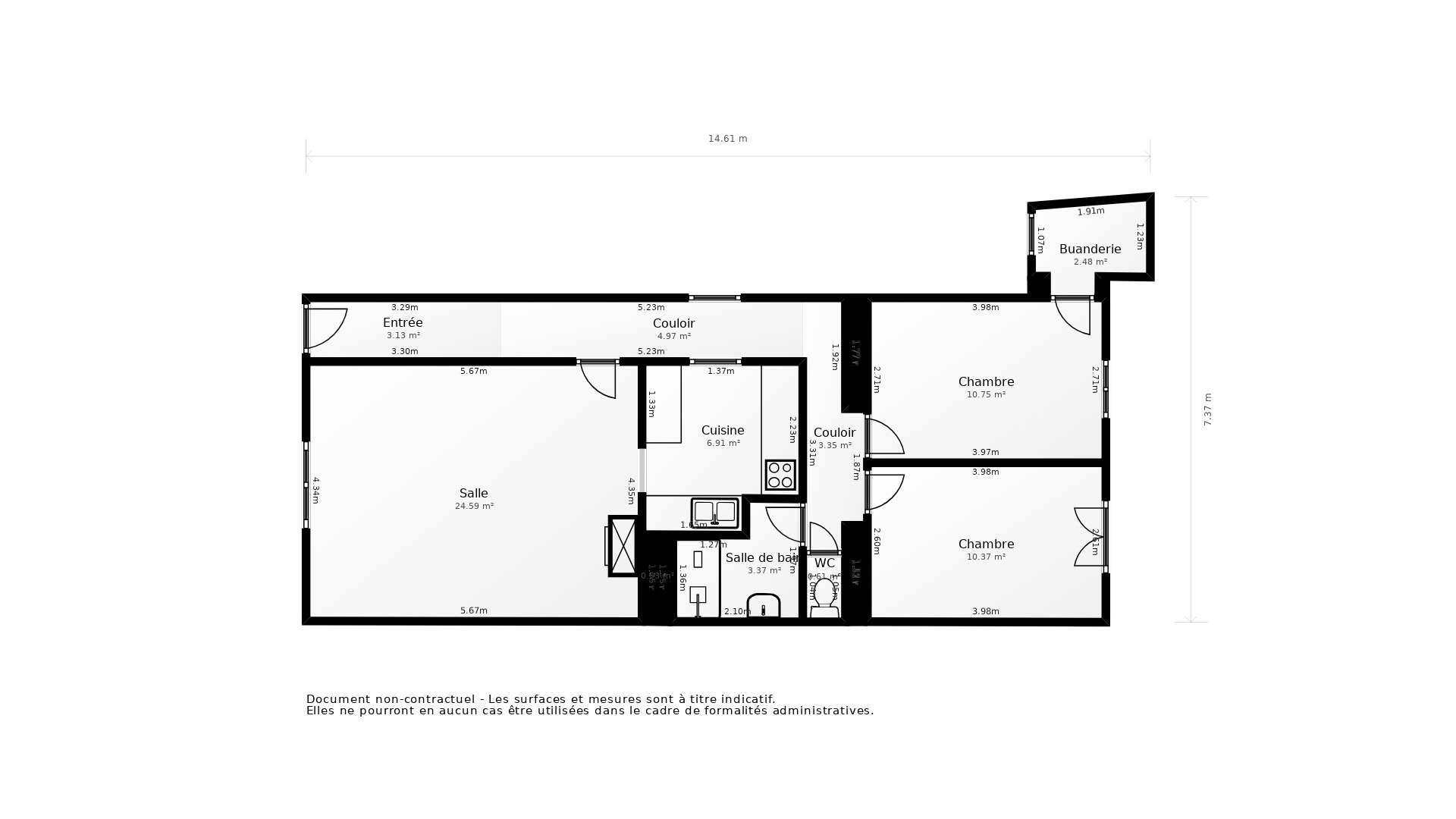 Vente Maison AMBARES ET LAGRAVE - 3 pièces - 63 m² - (33440)