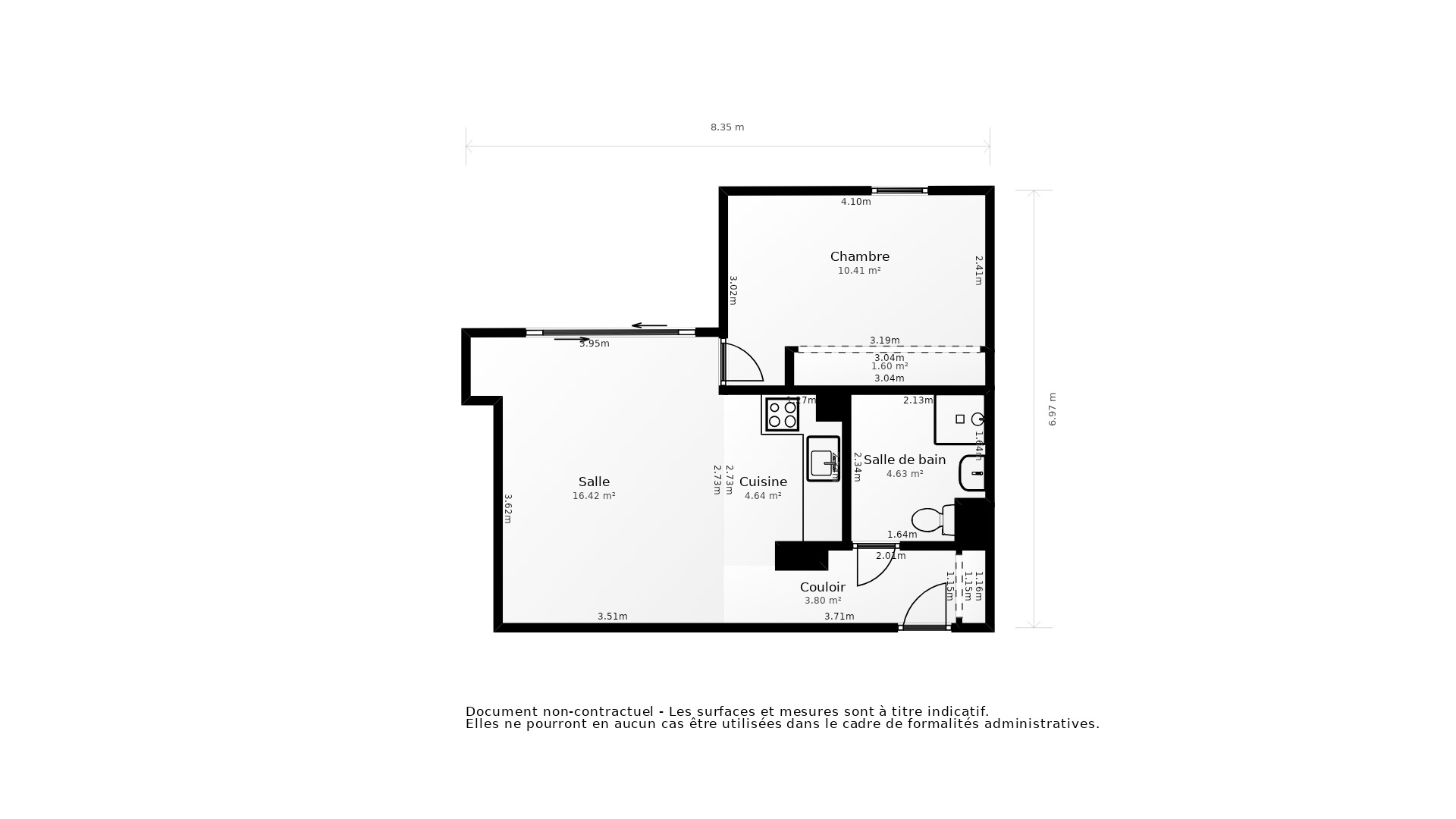 Vente Appartement BAILLARGUES - 2 pièces - 46,4 m² - (34670)