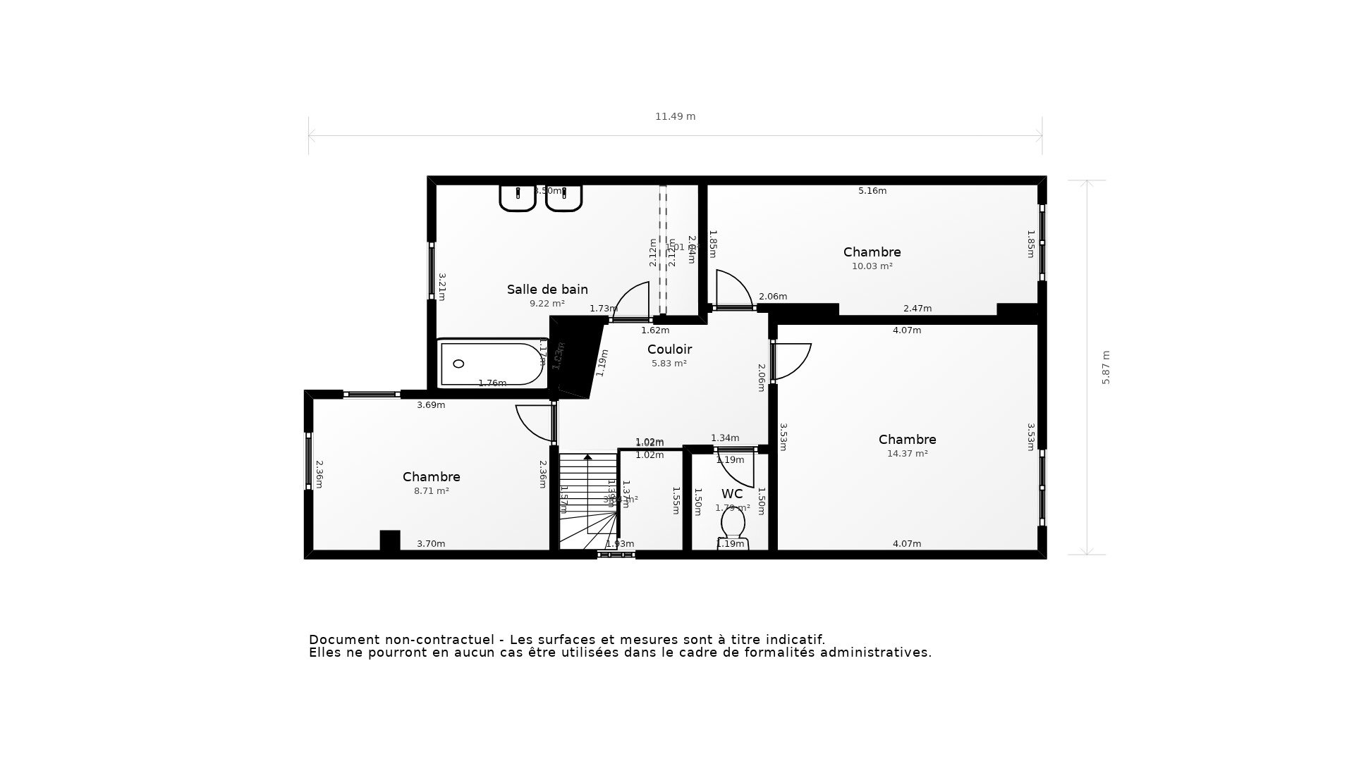 Vente Appartement TOULOUSE - 5 pièces - 102 m² - (31200)