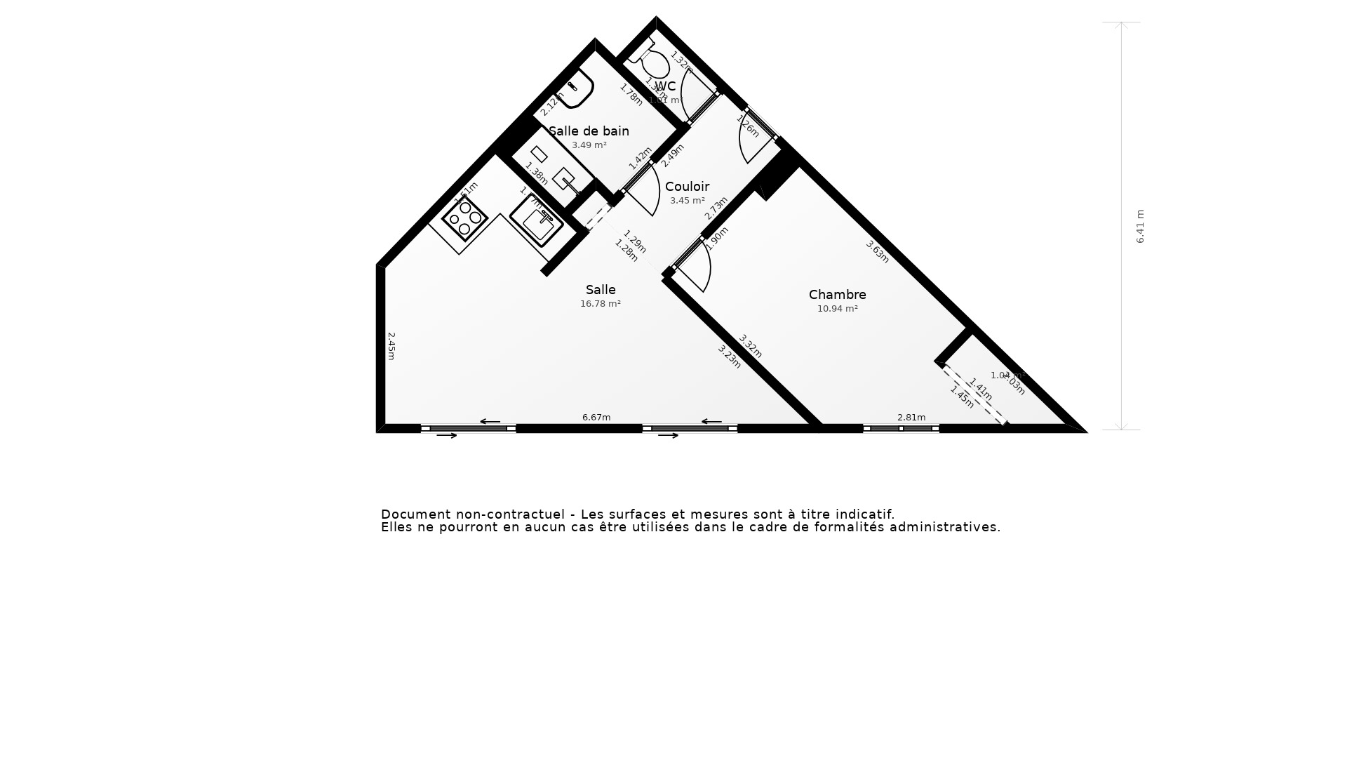 Vente Appartement BORDEAUX - 2 pièces - 45 m² - (33100)
