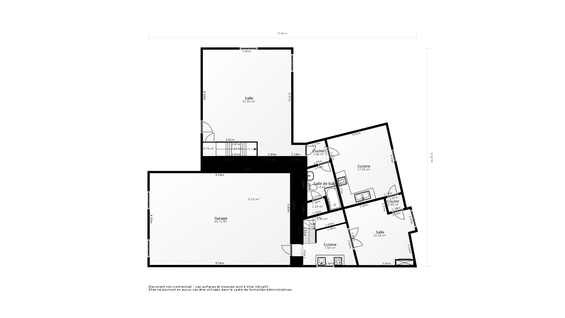 Vente Maison ST FRONT LA RIVIERE - 9 pièces - 173 m² - (24300)