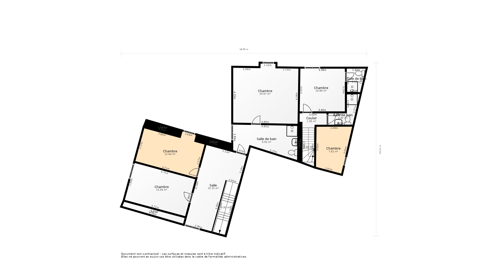 Vente Maison ST FRONT LA RIVIERE - 9 pièces - 173 m² - (24300)
