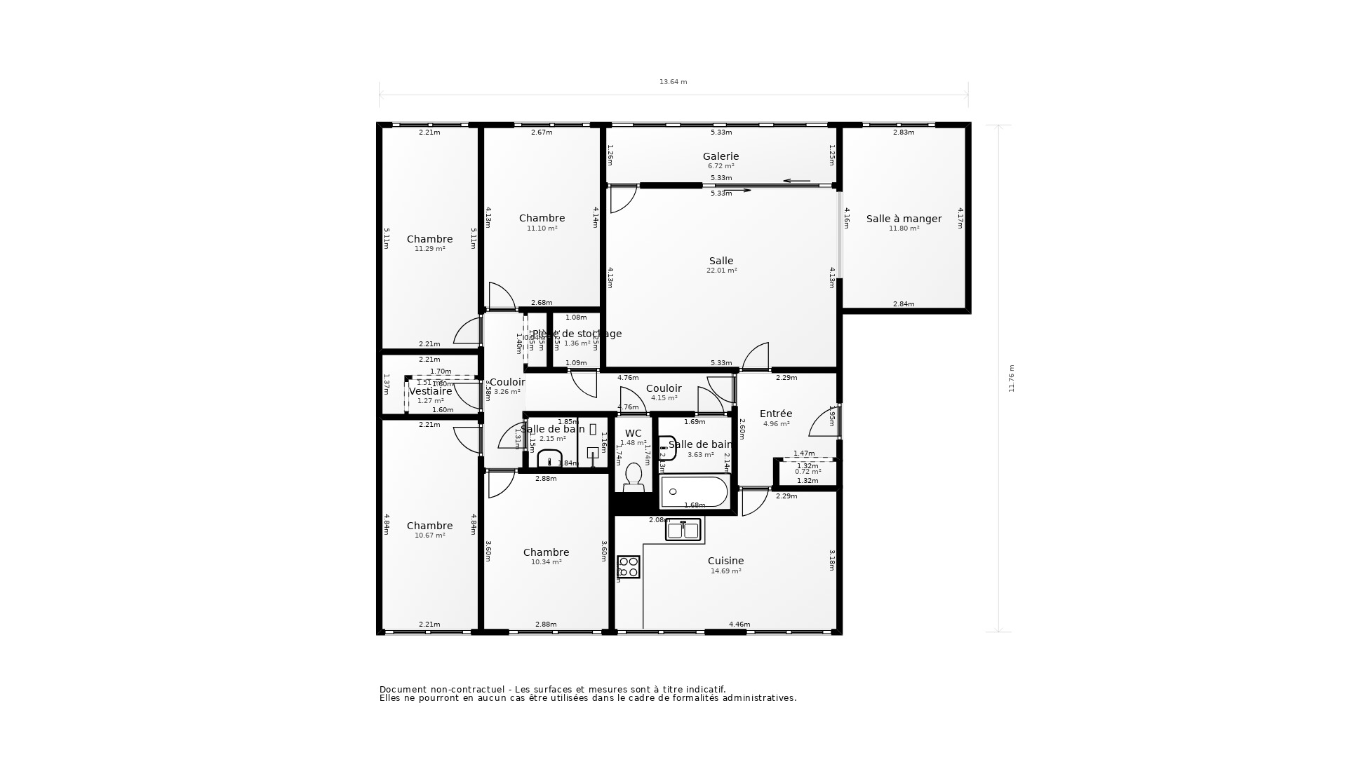 Vente Appartement VENISSIEUX - 6 pièces - 113 m² - (69200)