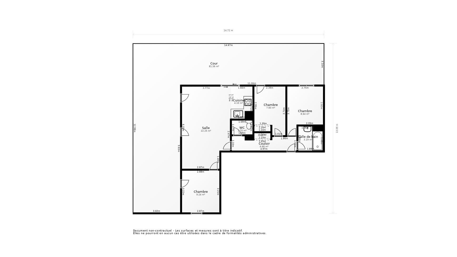 Vente Appartement MANTES LA JOLIE - 4 pièces - 76 m² - (78200)