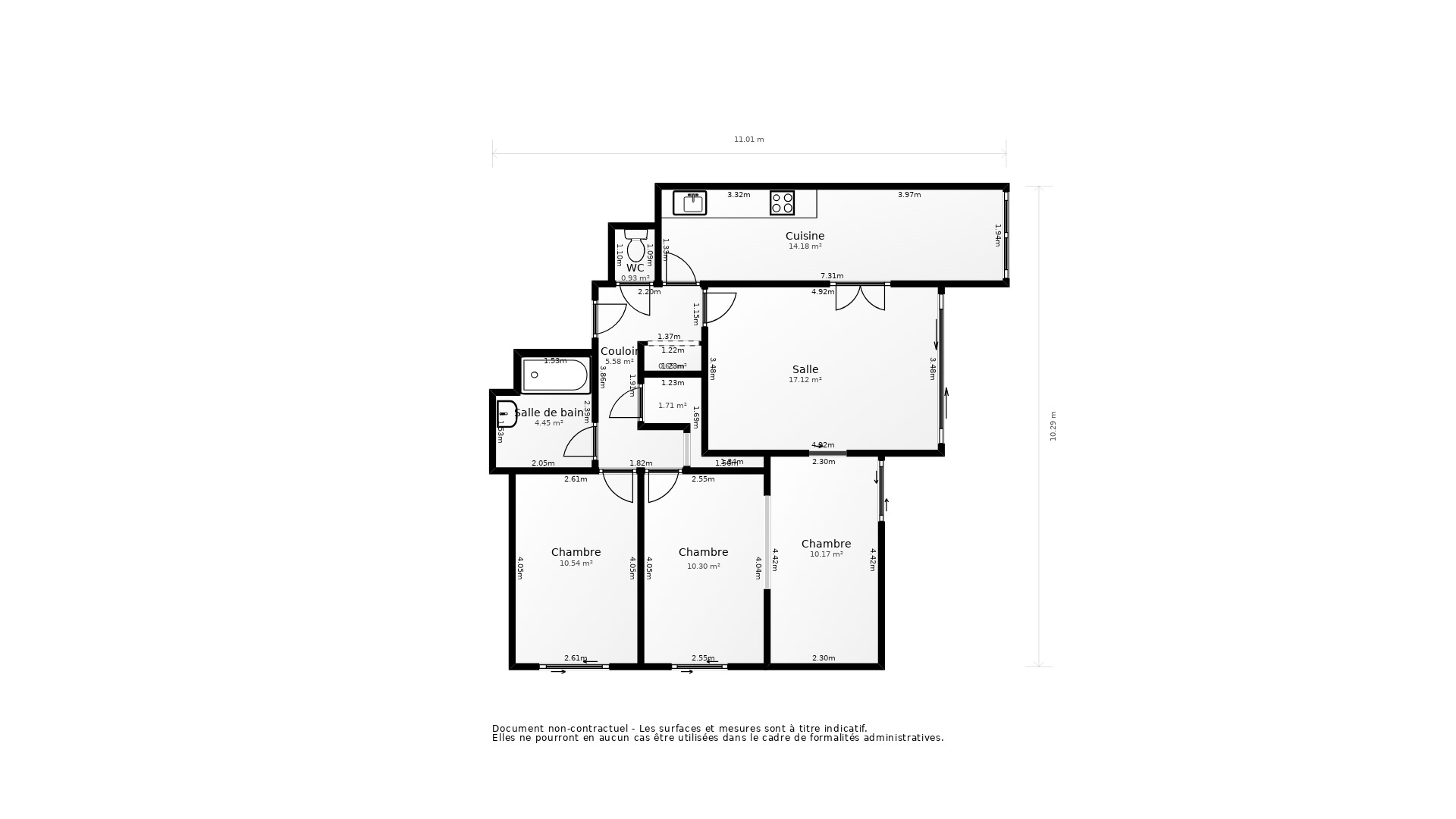 Vente Appartement LORMONT - 4 pièces - 77 m² - (33310)