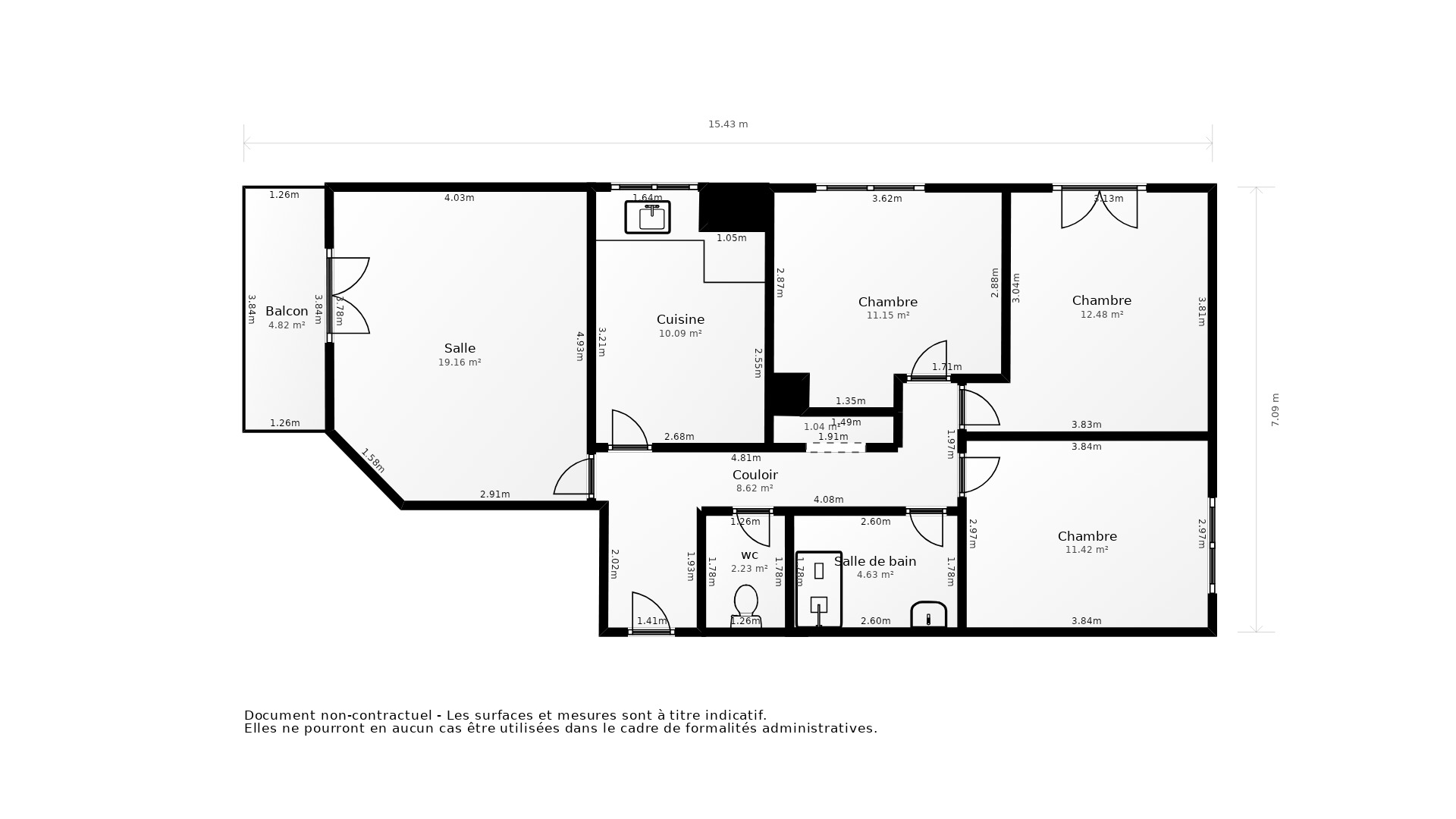 Vente Appartement BLAGNAC - 4 pièces - 79 m² - (31700)