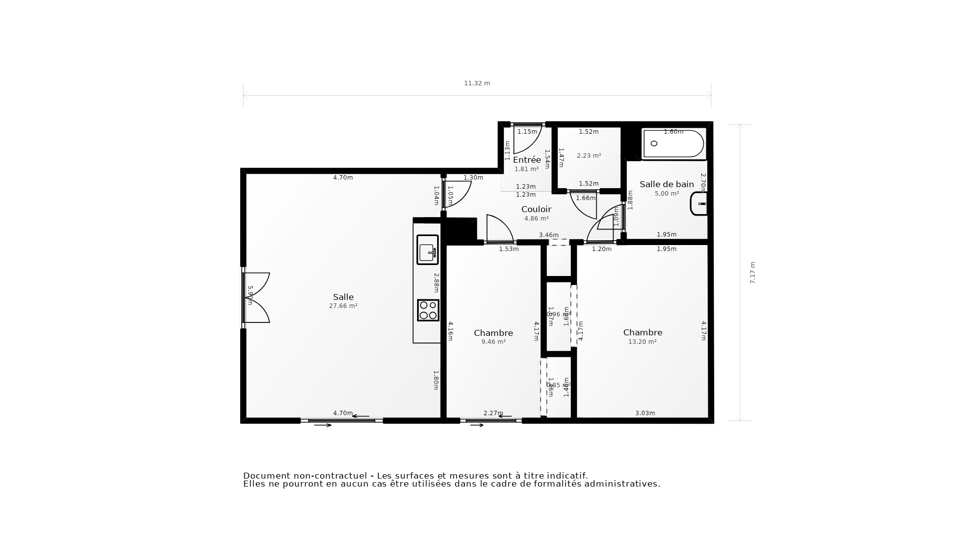 Vente Appartement CLICHY - 3 pièces - 65 m² - (92110)