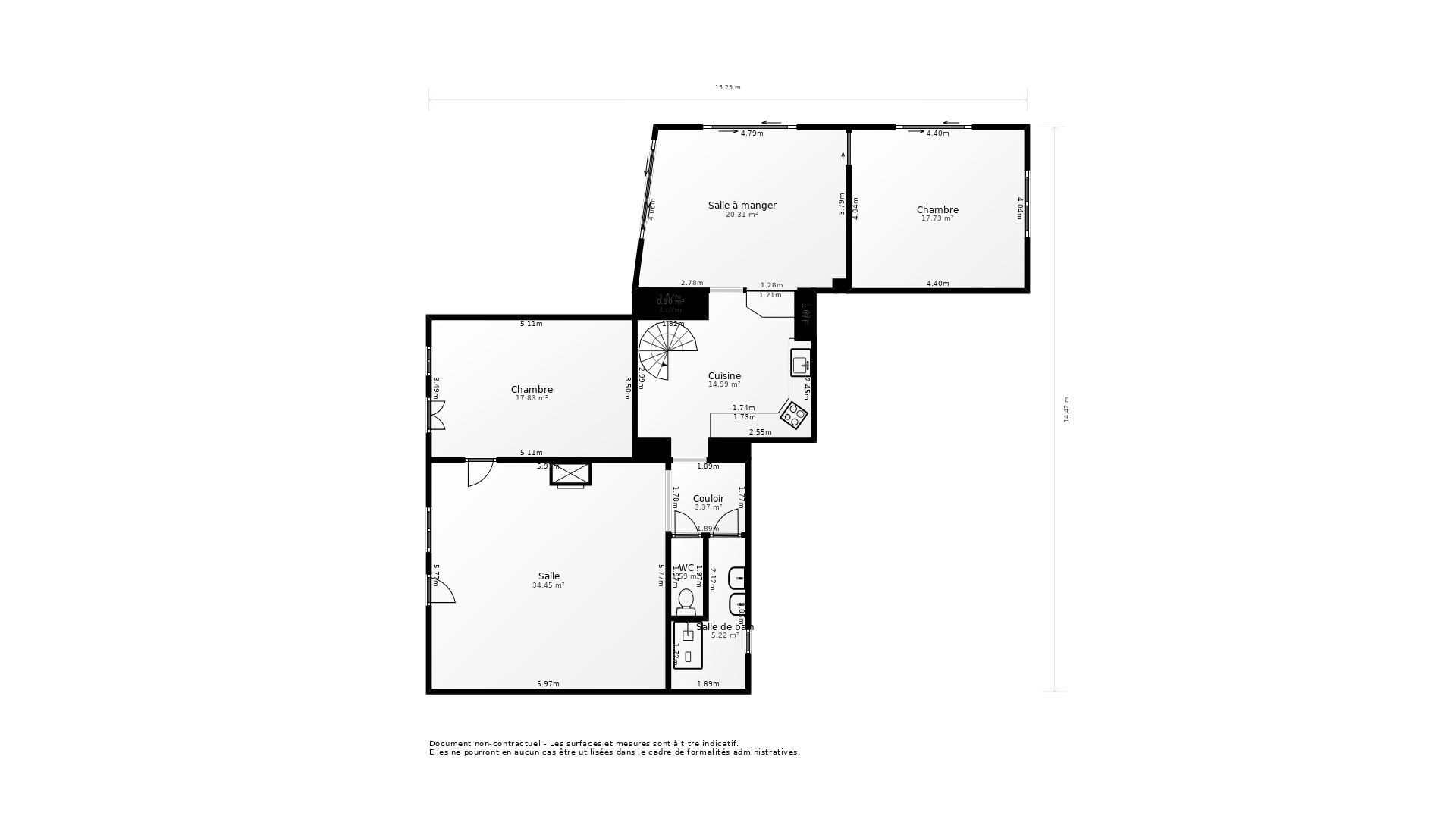 Vente Maison LE TABLIER - 4 pièces - 123 m² - (85310)