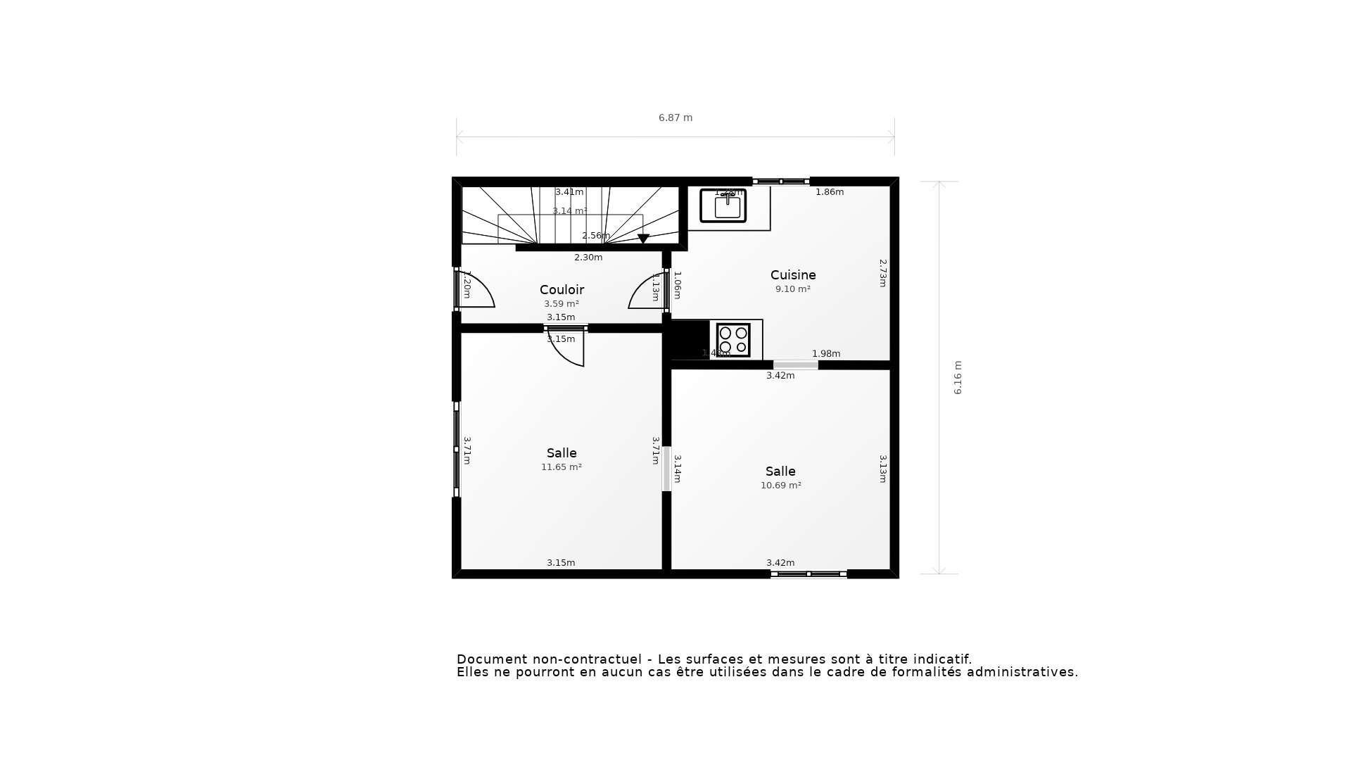 Vente Maison LACHAPELLE AUZAC - 3 pièces - 70 m² - (46200)