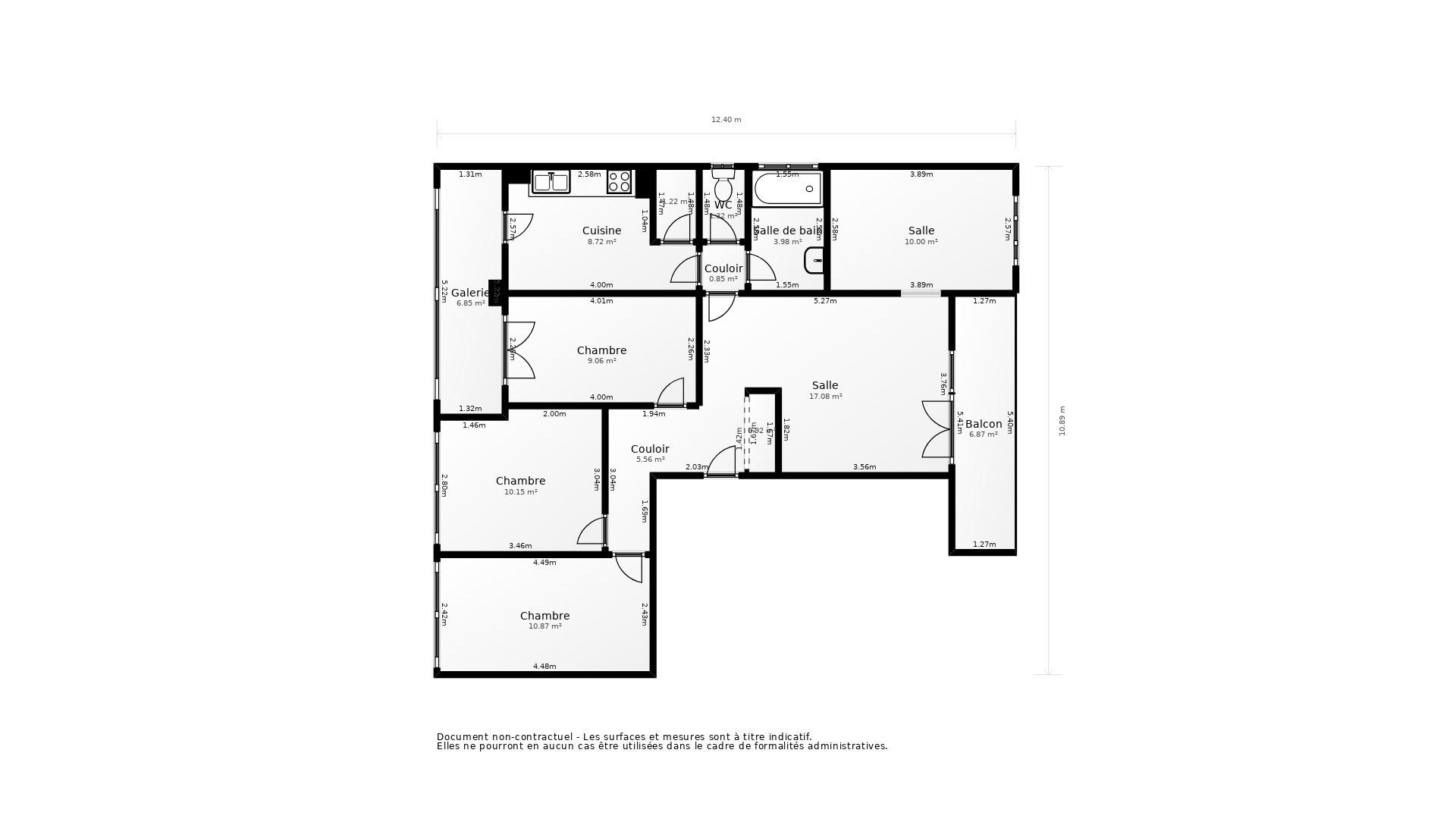Vente Appartement LYON 08 - 5 pièces - 75 m² - (69008)