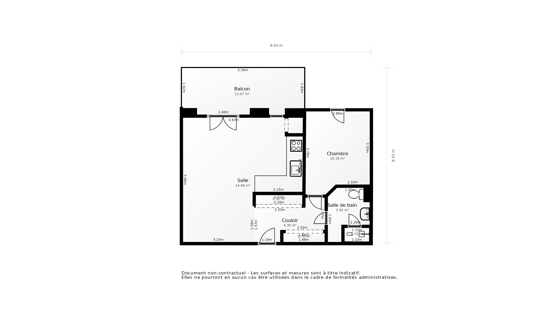 Vente Appartement BAYONNE - 2 pièces - 50 m² - (64100)