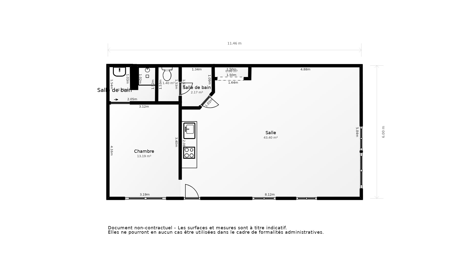 Vente Appartement LA ROCHELLE - 3 pièces - 64 m² - (17000)