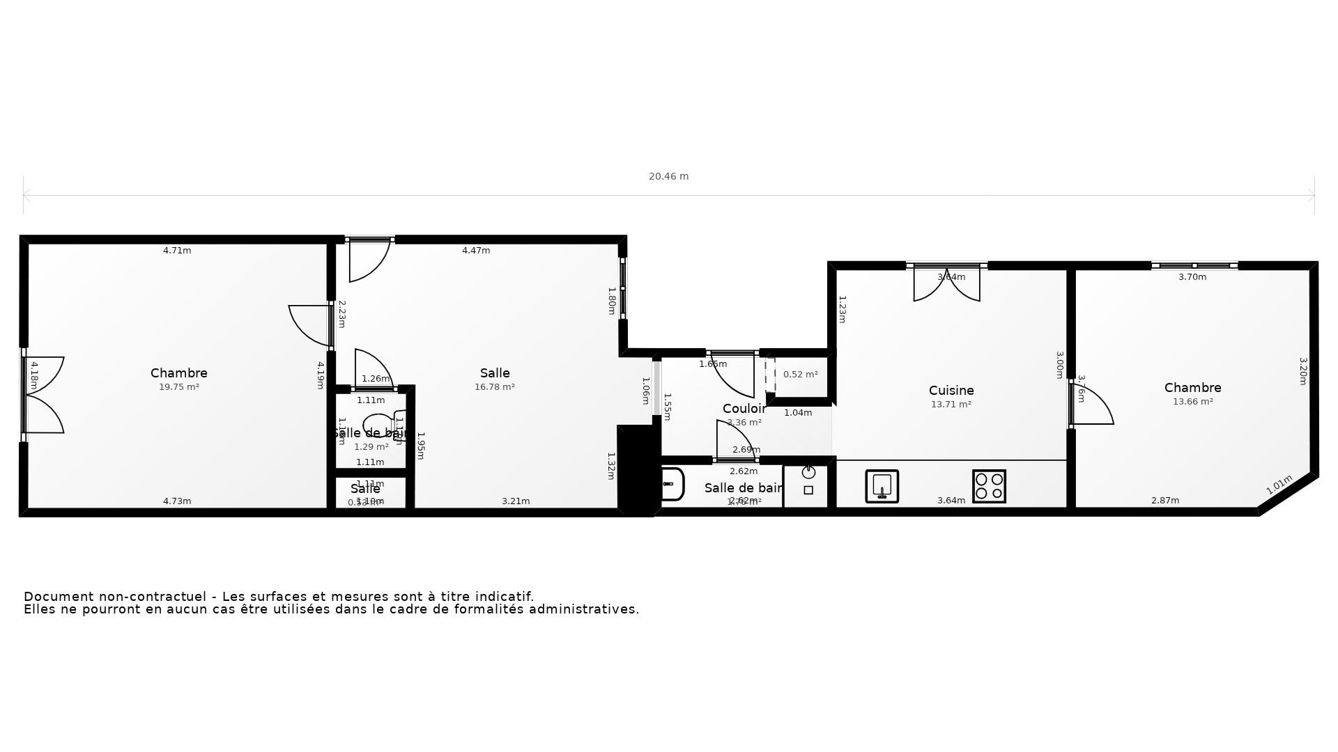 Vente Appartement MONTPELLIER - 3 pièces - 77 m² - (34000)