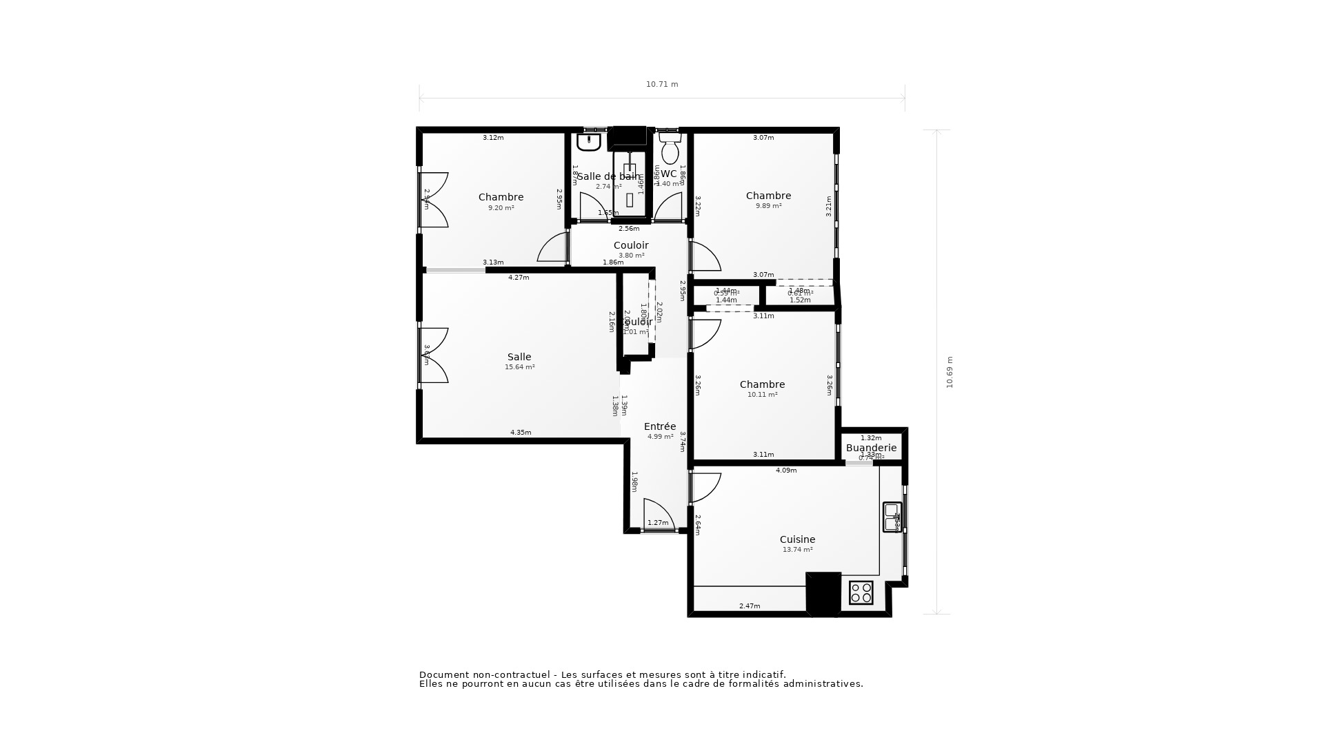 Vente Appartement MONTPELLIER - 4 pièces - 74 m² - (34070)