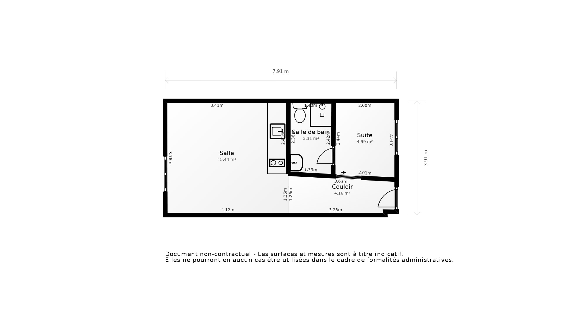 Vente Appartement TOULOUSE - 2 pièces - 31 m² - (31000)