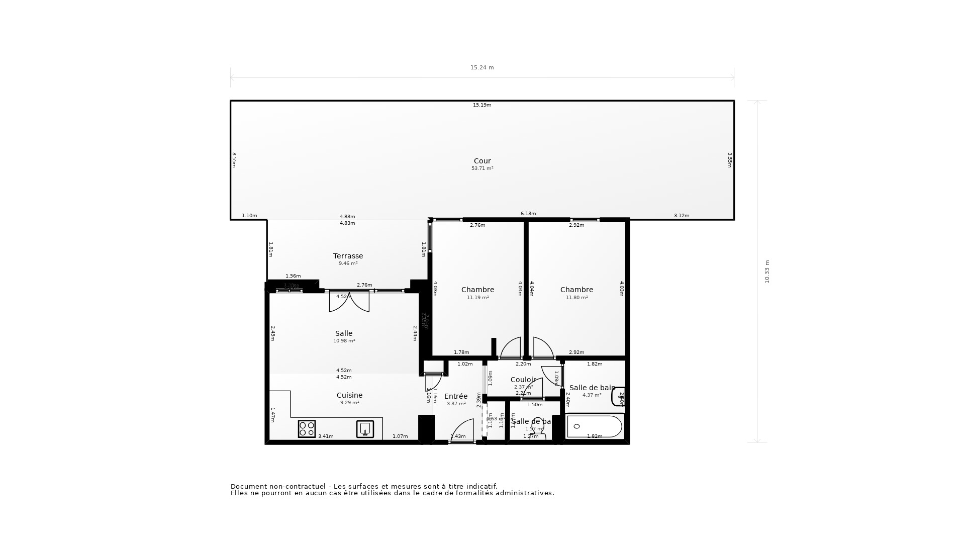 Vente Appartement SATHONAY CAMP - 3 pièces - 60 m² - (69580)