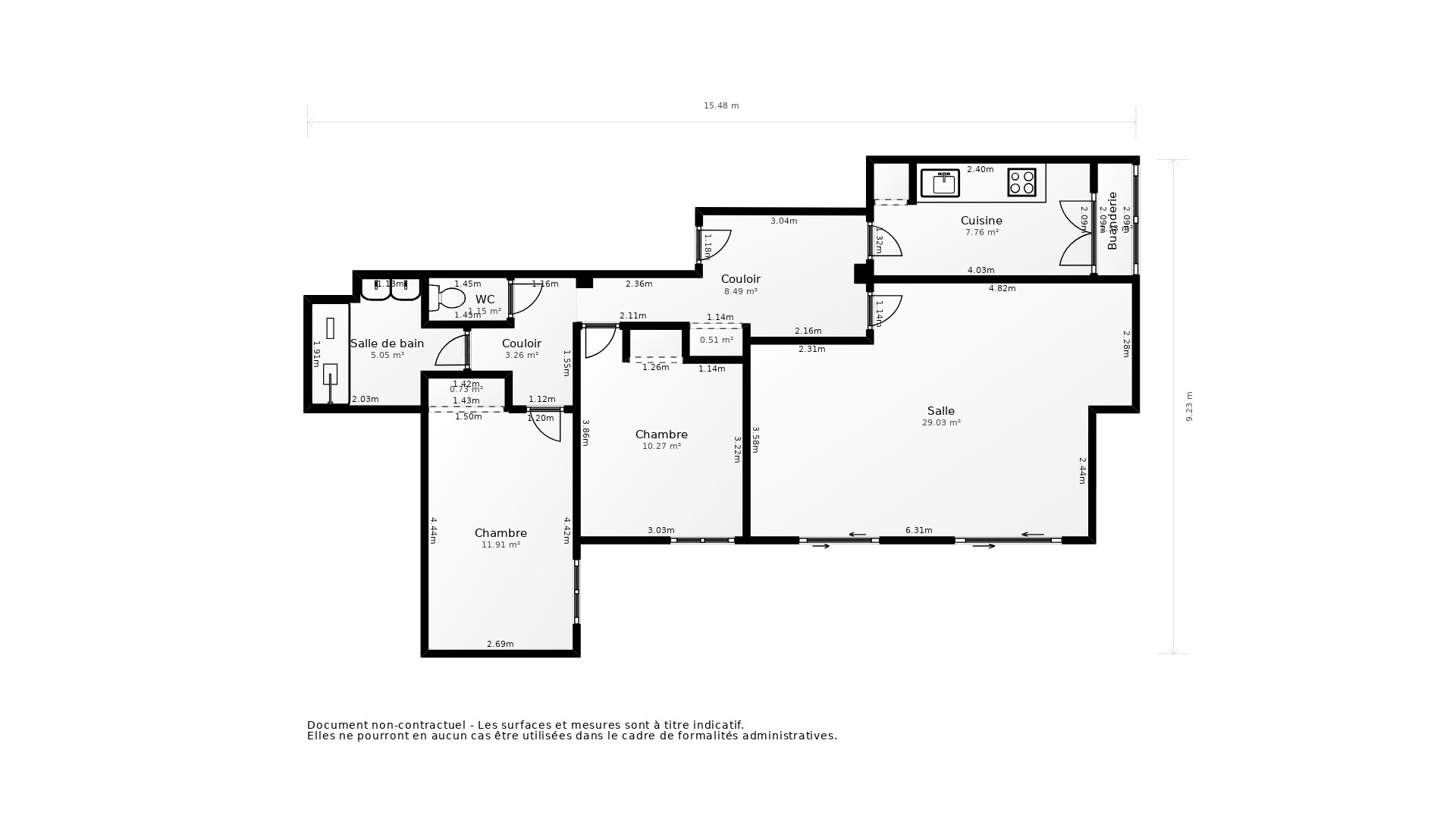 Vente Appartement BORDEAUX - 4 pièces - 84 m² - (33200)