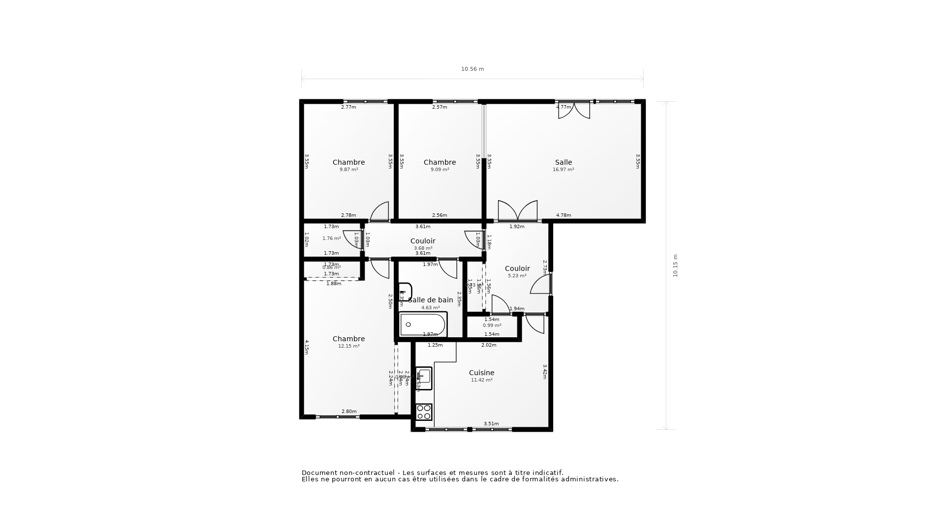 Vente Appartement LANDERNEAU - 4 pièces - 79,5 m² - (29800)